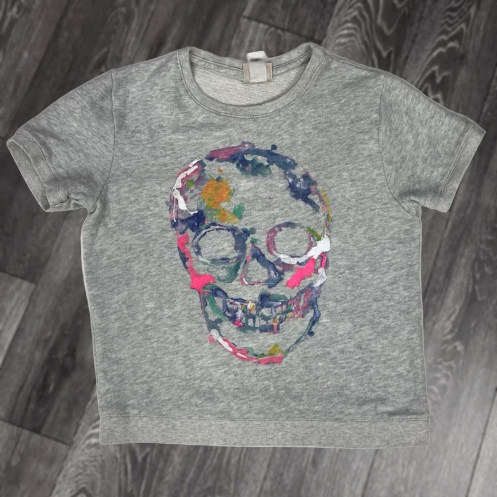 Junk Food VINTAGE Junk Food Skull Graphic Top Women S Gray Short Sleeve Size S / US 4 / IT 40 - 1 Thumbnail