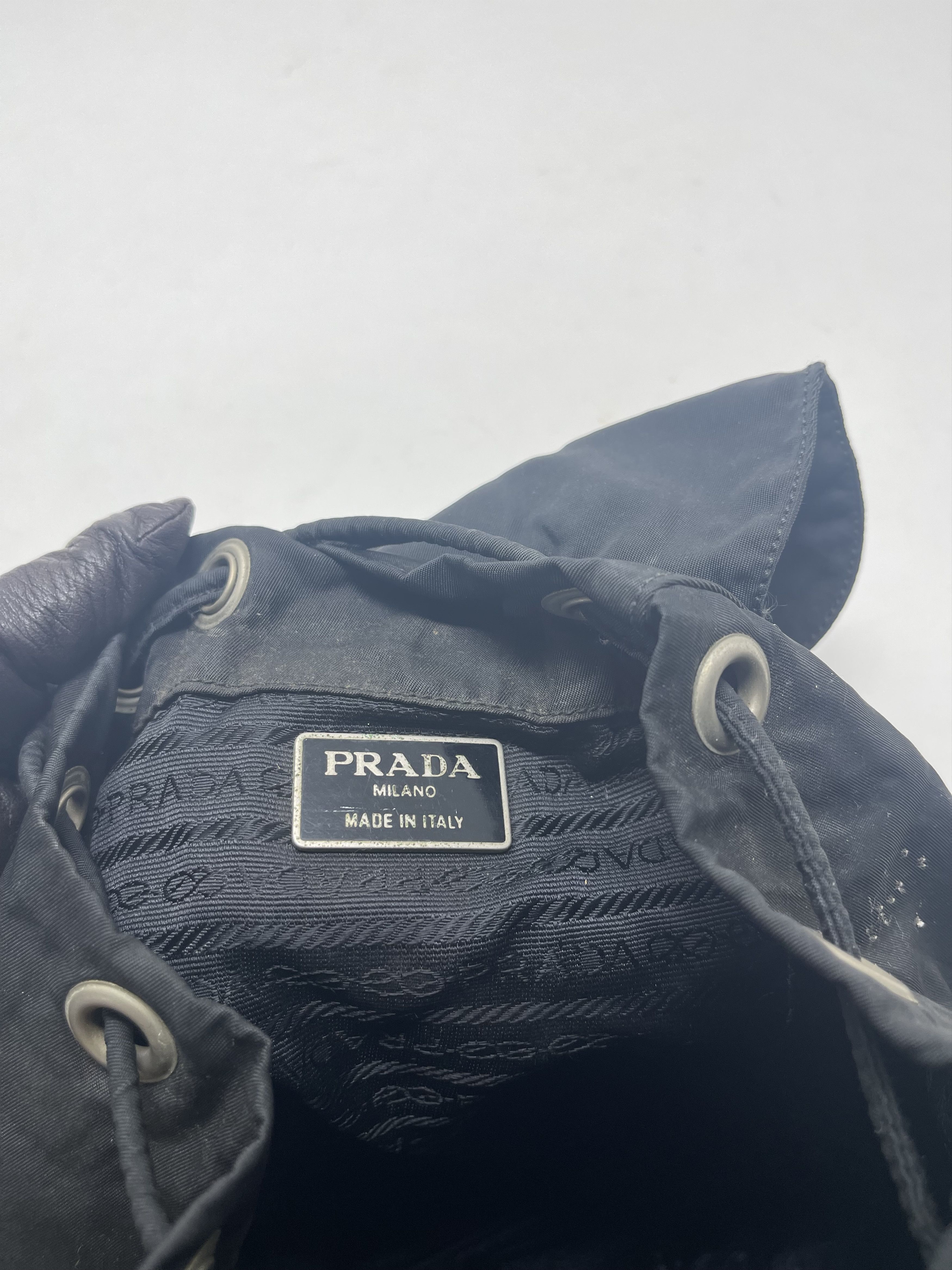 Prada Mini Prada Nylon Black BackPack Size ONE SIZE - 6 Thumbnail