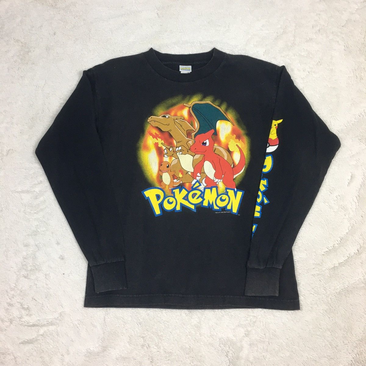 Nintendo × Vintage Vintage 1999 POKEMON Long Sleeve Tee Size US S / EU 44-46 / 1 - 2 Thumbnail