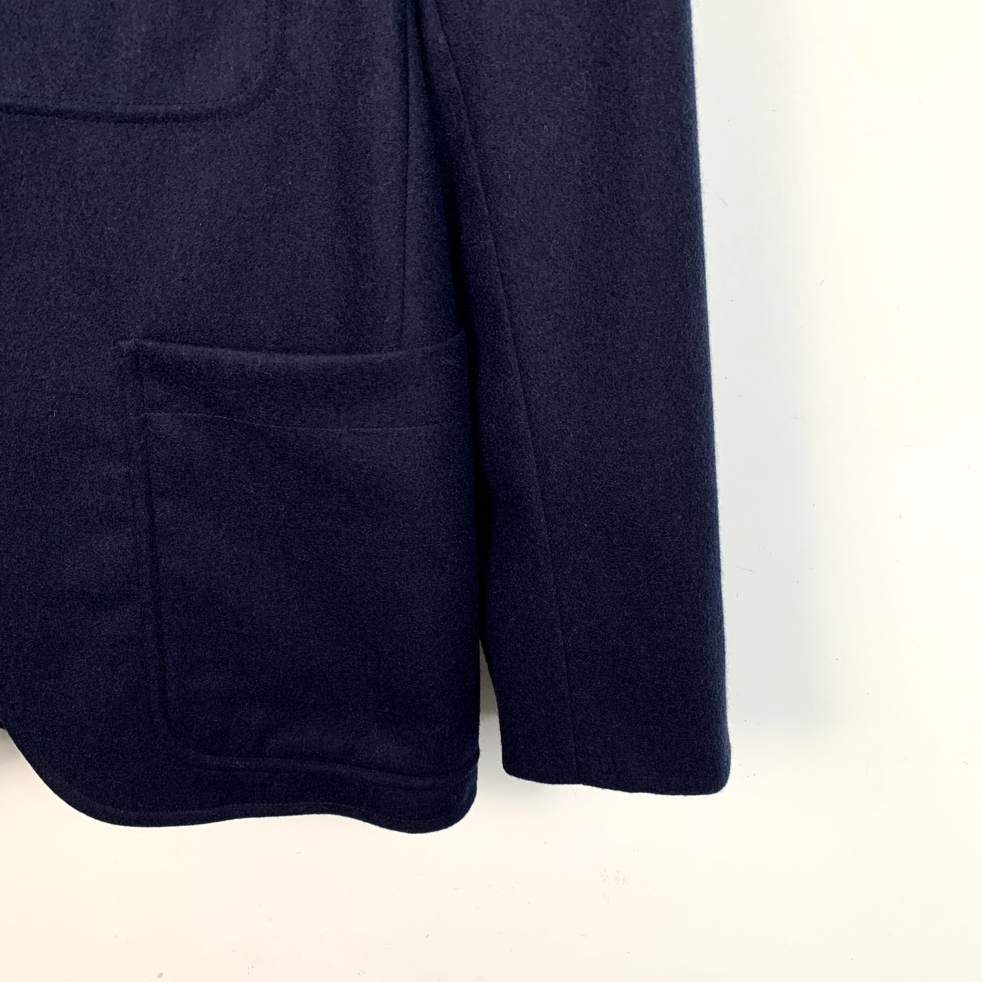 Hermes Hermès Mens Wool Blazer Jacket Size 33 Navy Blue Made In Ita Size US S / EU 44-46 / 1 - 4 Thumbnail