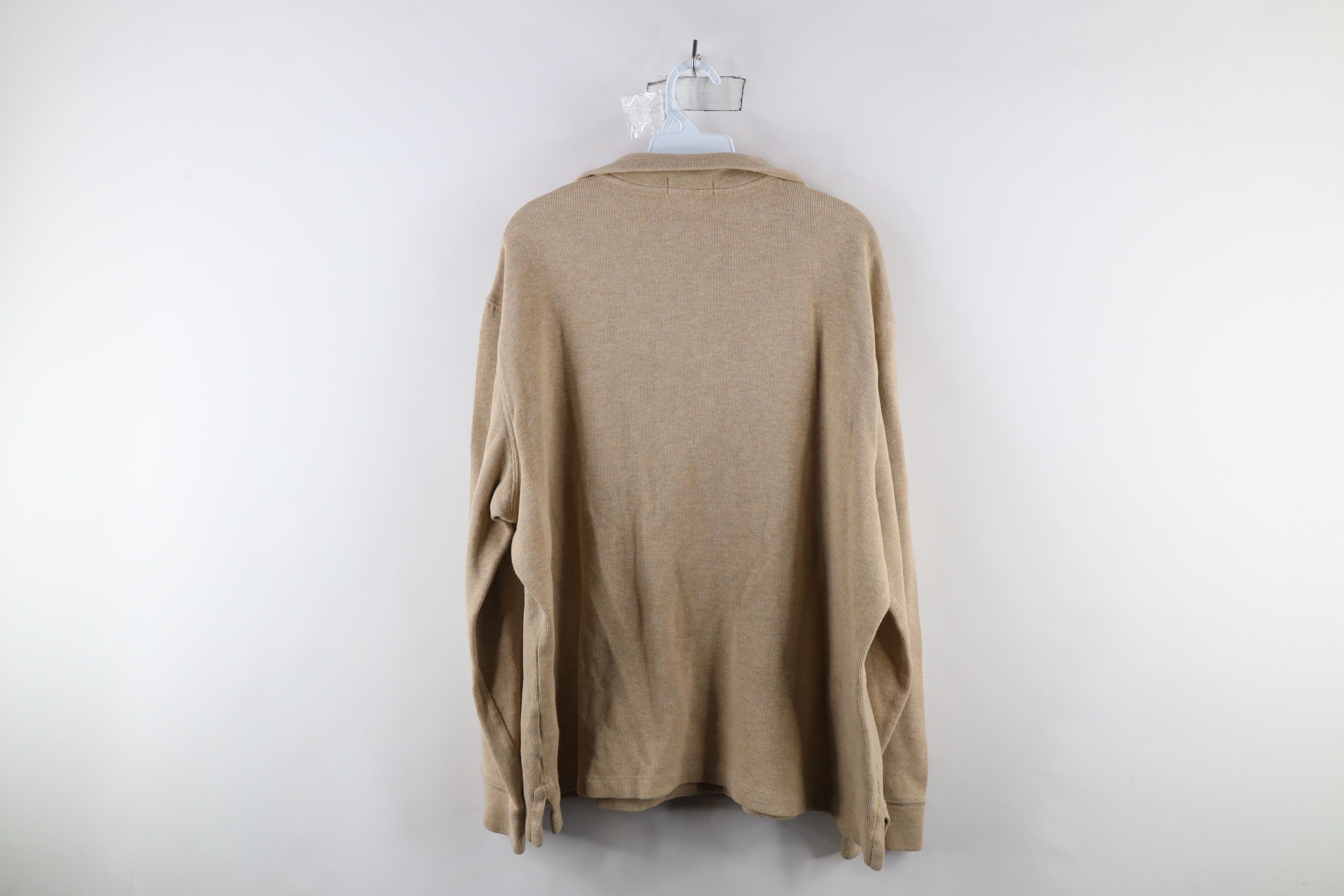 Ralph Lauren × Vintage Vintage Ralph Lauren Knit Half Zip Pullover Sweater Beige Size US XL / EU 56 / 4 - 11 Thumbnail
