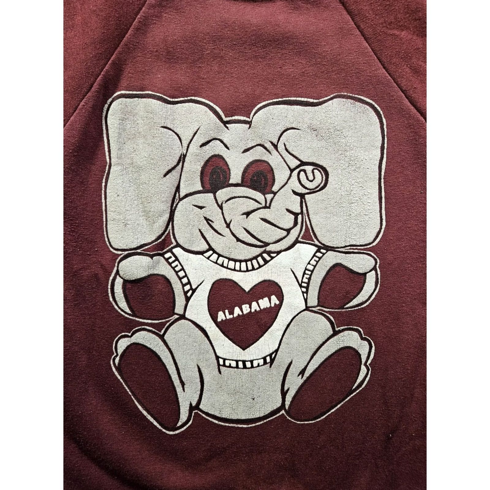 Vintage VINTAGE Alabama Crimson Tide 70s Pullover Sweatshirt USA Made L Red Long Sleeve Sportswear Shirt Men’s Mens Size US L / EU 52-54 / 3 - 4 Thumbnail