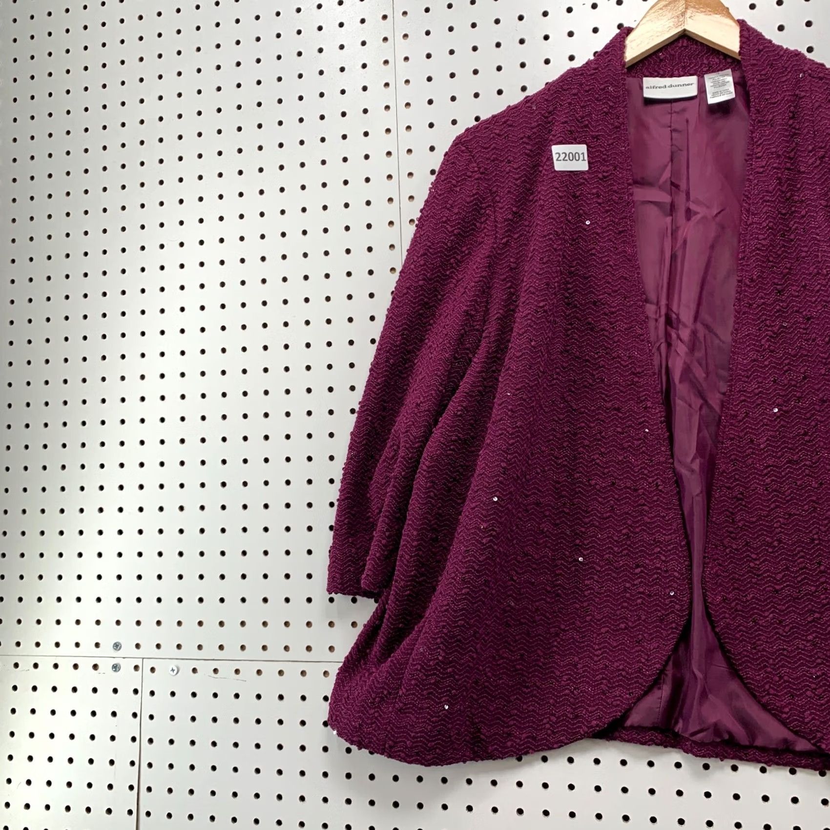 Vintage Alfred Dunner Sports Blazer Womens Size 18 Purple 25x28 NWT Power Blazer Shirt Outfit Mens Size XXL / US 16-18 / IT 52-54 - 3 Thumbnail
