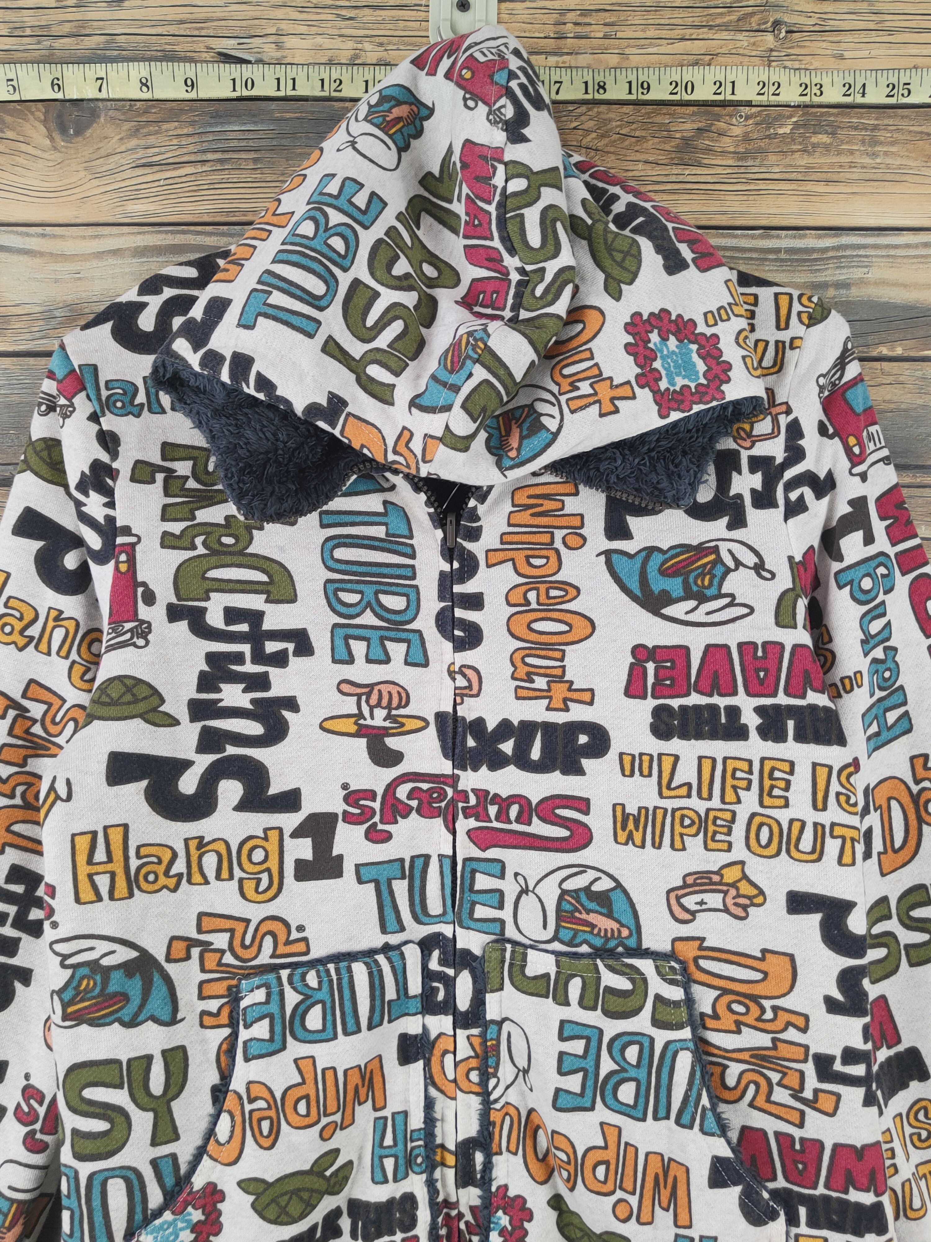 Japanese Brand × Vintage DL Japan Full print reversible Mix Hoodie Sweaters #782 Size S / US 4 / IT 40 - 2 Thumbnail