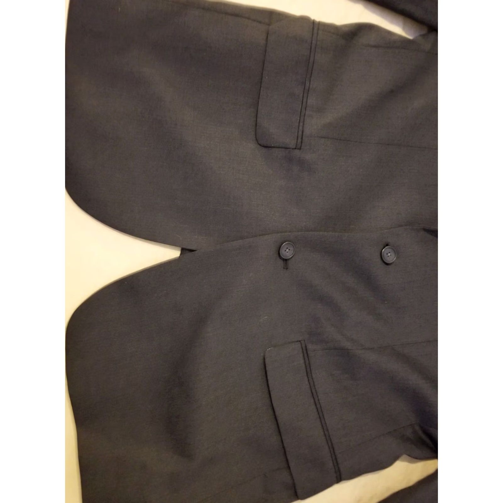 Kenneth Cole Kenneth Cole Suit Mens Wool 2 Piece Long Slim 46 Grey Color Gray 46L Regular Long Mens Size 46R - 4 Thumbnail