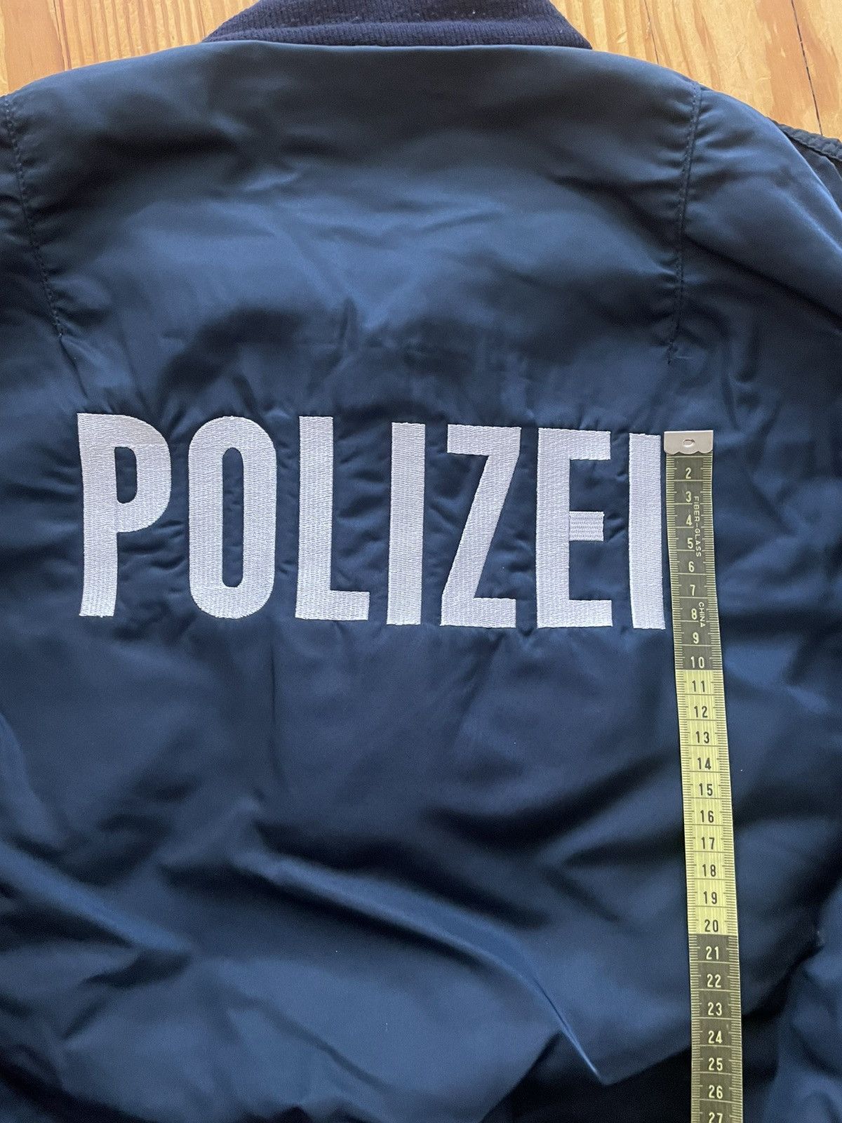 Alpha Industries × Vintage Vintage Alpha Industries MA1 Polizei Bomber Jacket Navy Size US XL / EU 56 / 4 - 6 Thumbnail