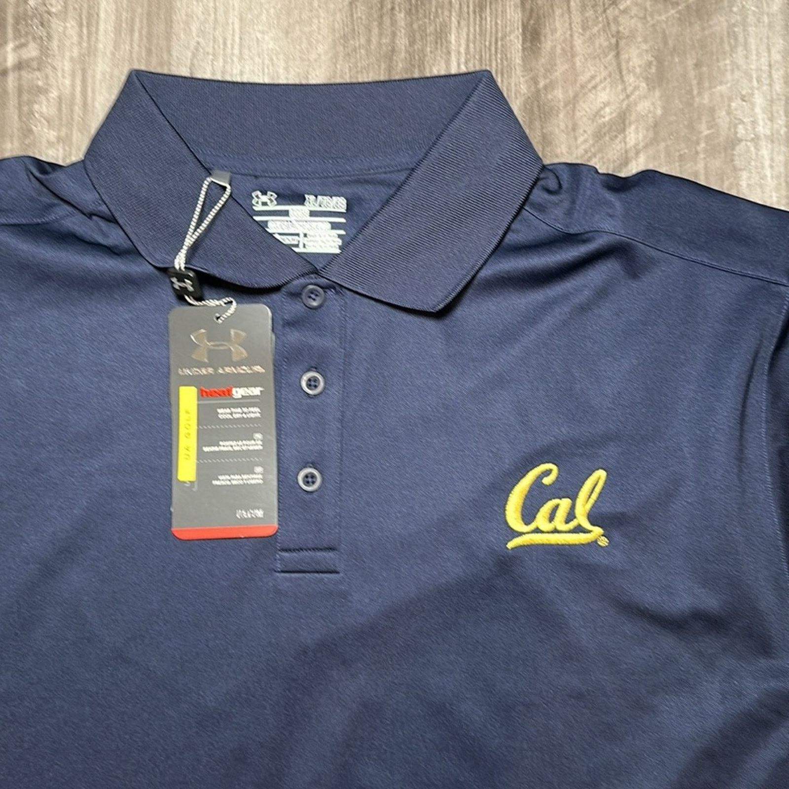 Under Armour Cal Golden Bears Under Armour Golf Polo - XL Size US XL / EU 56 / 4 - 5 Thumbnail