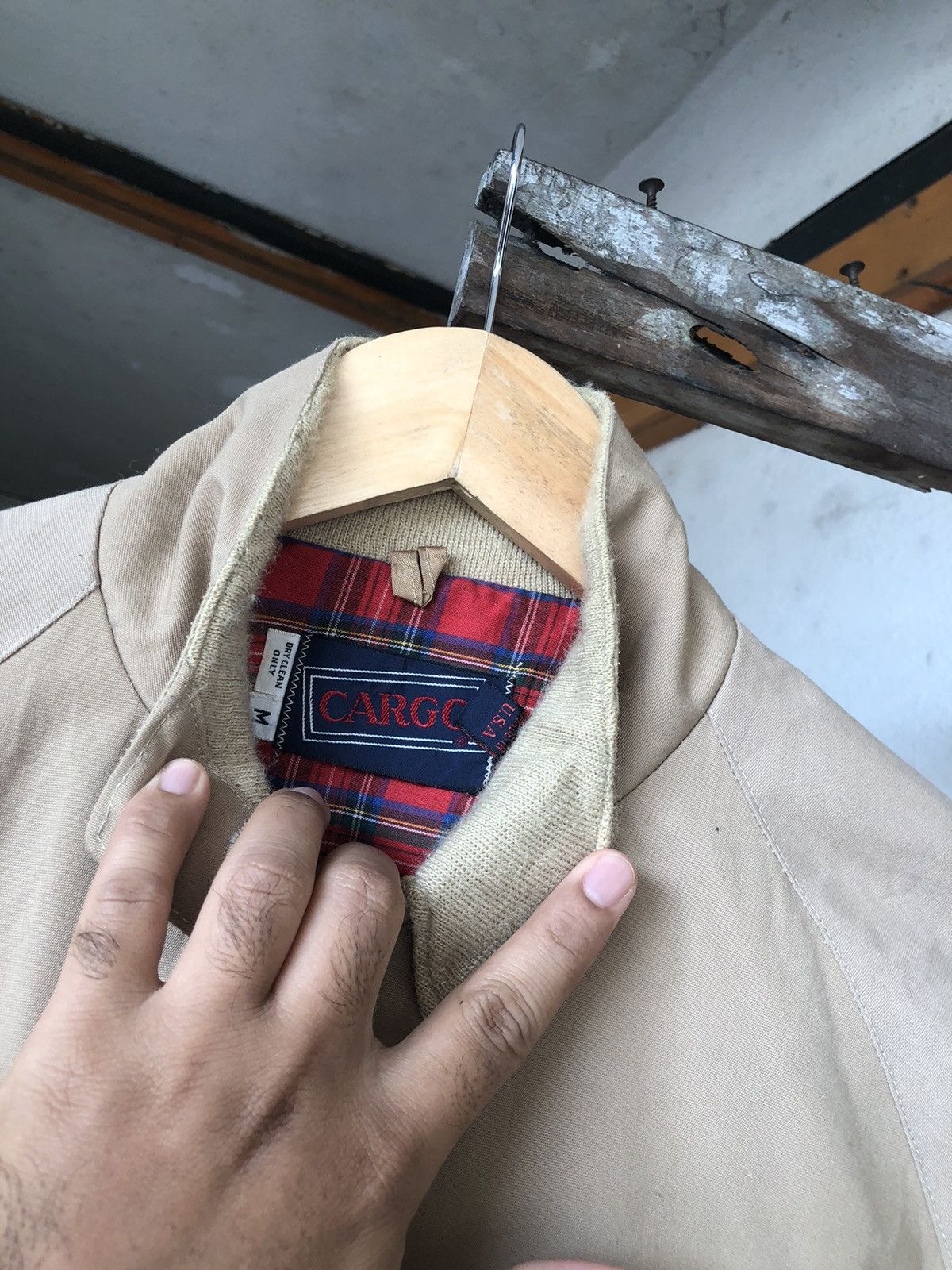 Vintage Vintage 80s Cargo Plain Bomber Jacket Talon Zipper Size US M / EU 48-50 / 2 - 8 Thumbnail