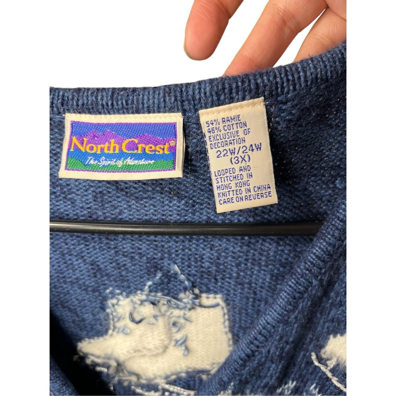 Other Vintage North Crest Winter Ice Skating Theme Sweater Vest Ca Size 3XL / US 20-22 - 4 Thumbnail