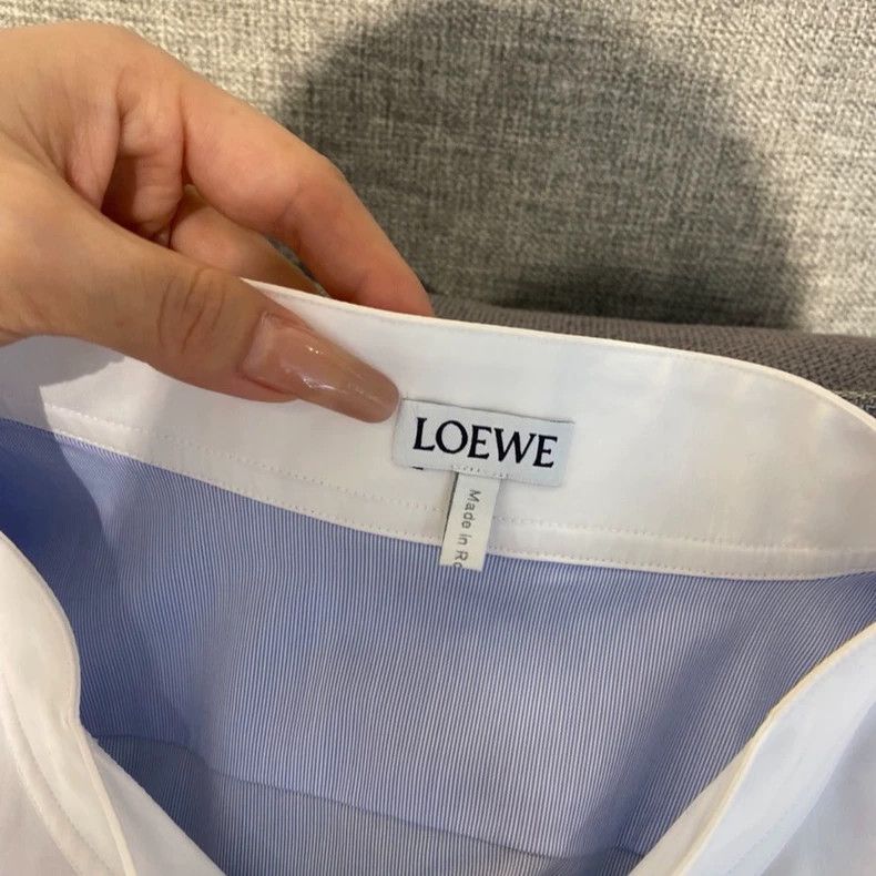 Loewe LOEWE Blue and white patchwork shirt Size M / US 6-8 / IT 42-44 - 3 Thumbnail
