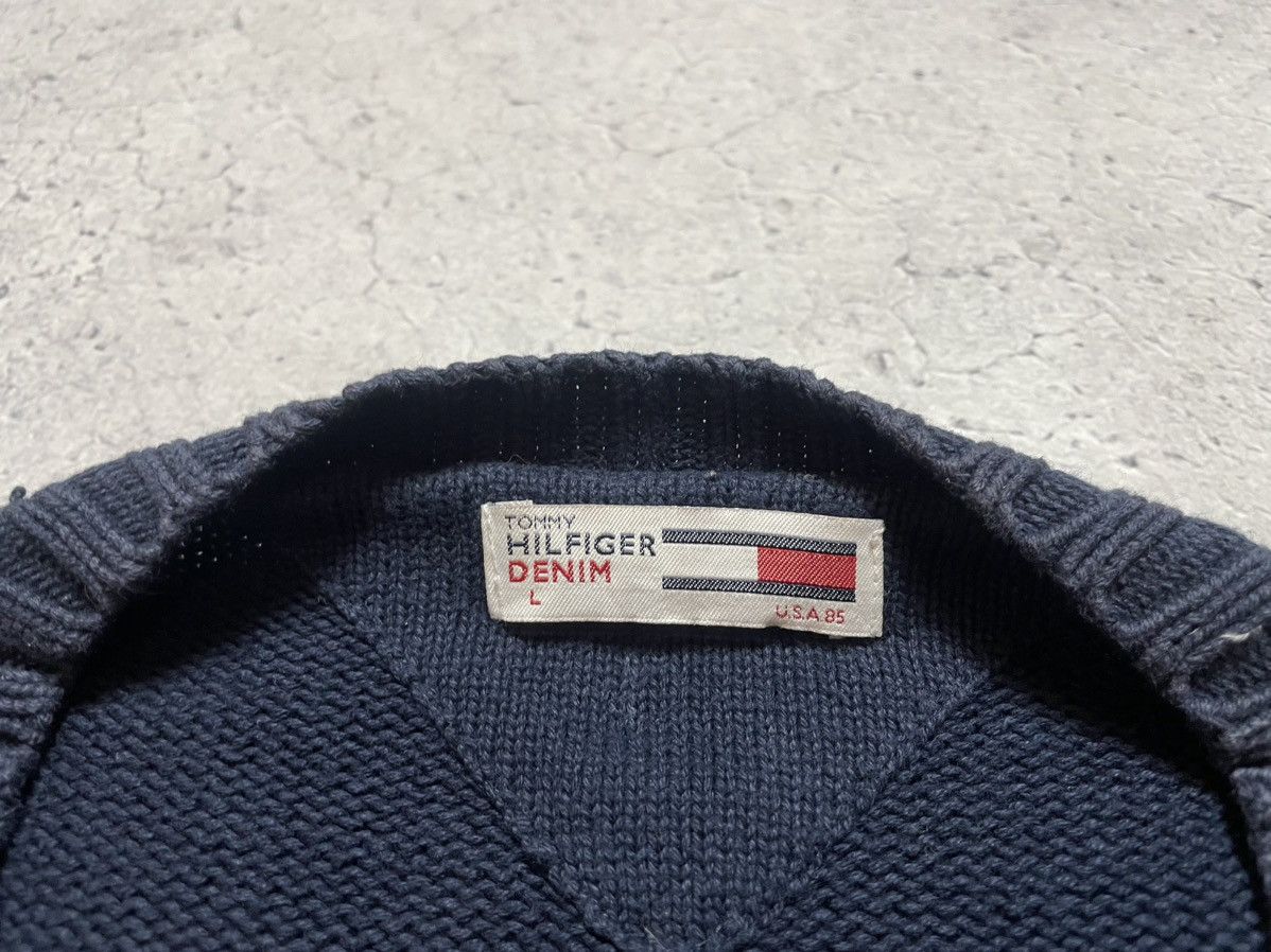 Tommy Hilfiger Vintage Knitted Sweater Tommy Hilfiger Denim Big Logo Y2K Size US L / EU 52-54 / 3 - 6 Thumbnail