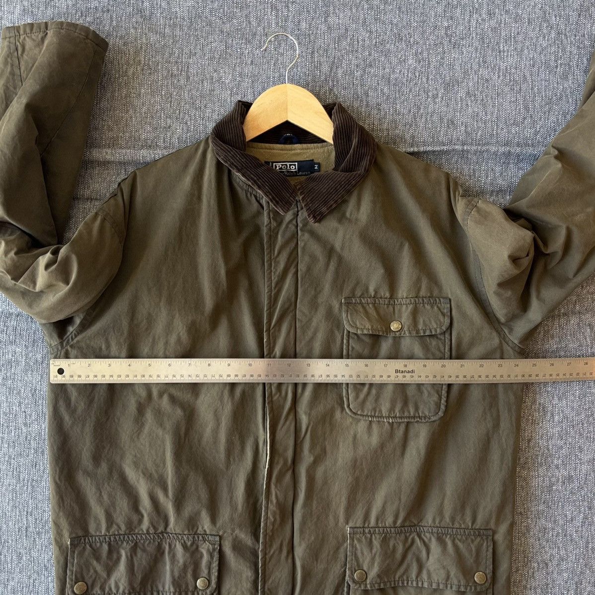 Polo Ralph Lauren Vintage Oilcloth Waxed Cotton Canvas Jacket Olive Size US M / EU 48-50 / 2 - 15 Thumbnail