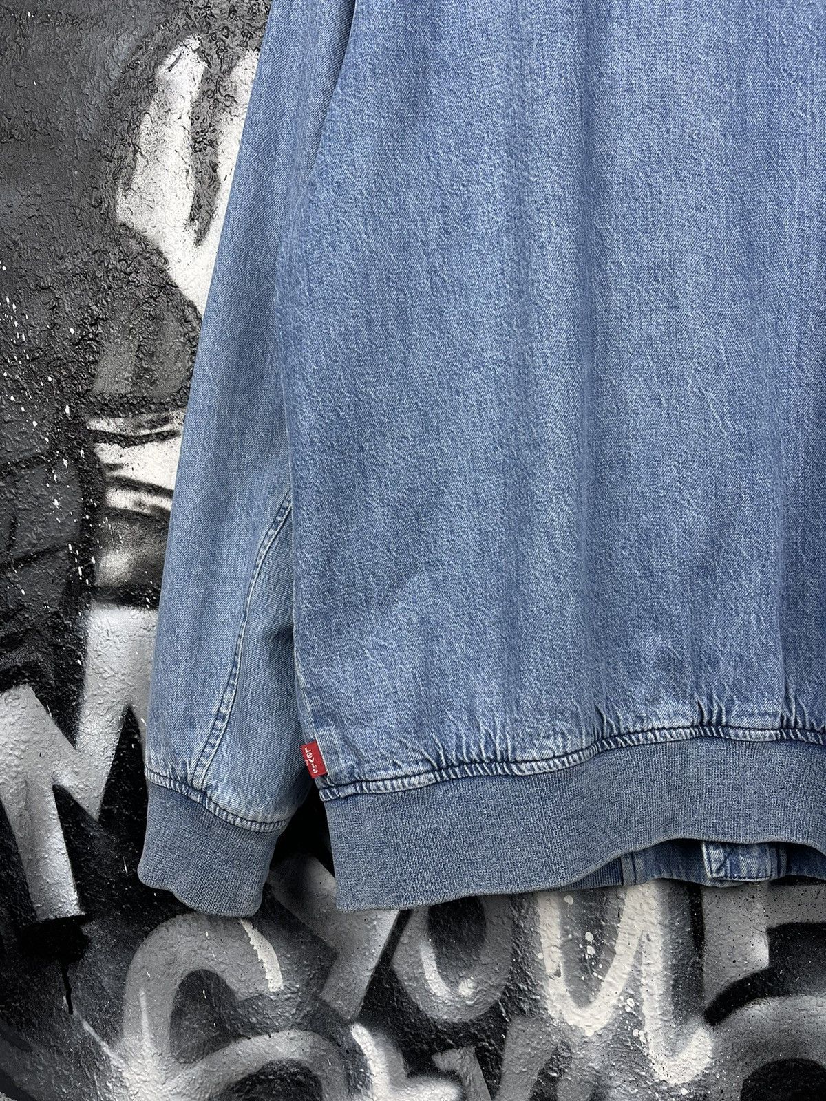 Levi's Vintage Clothing Levi’s Lyon Bomber Retro Mod Denim Jacket Men’s Size L Size US L / EU 52-54 / 3 - 13 Thumbnail