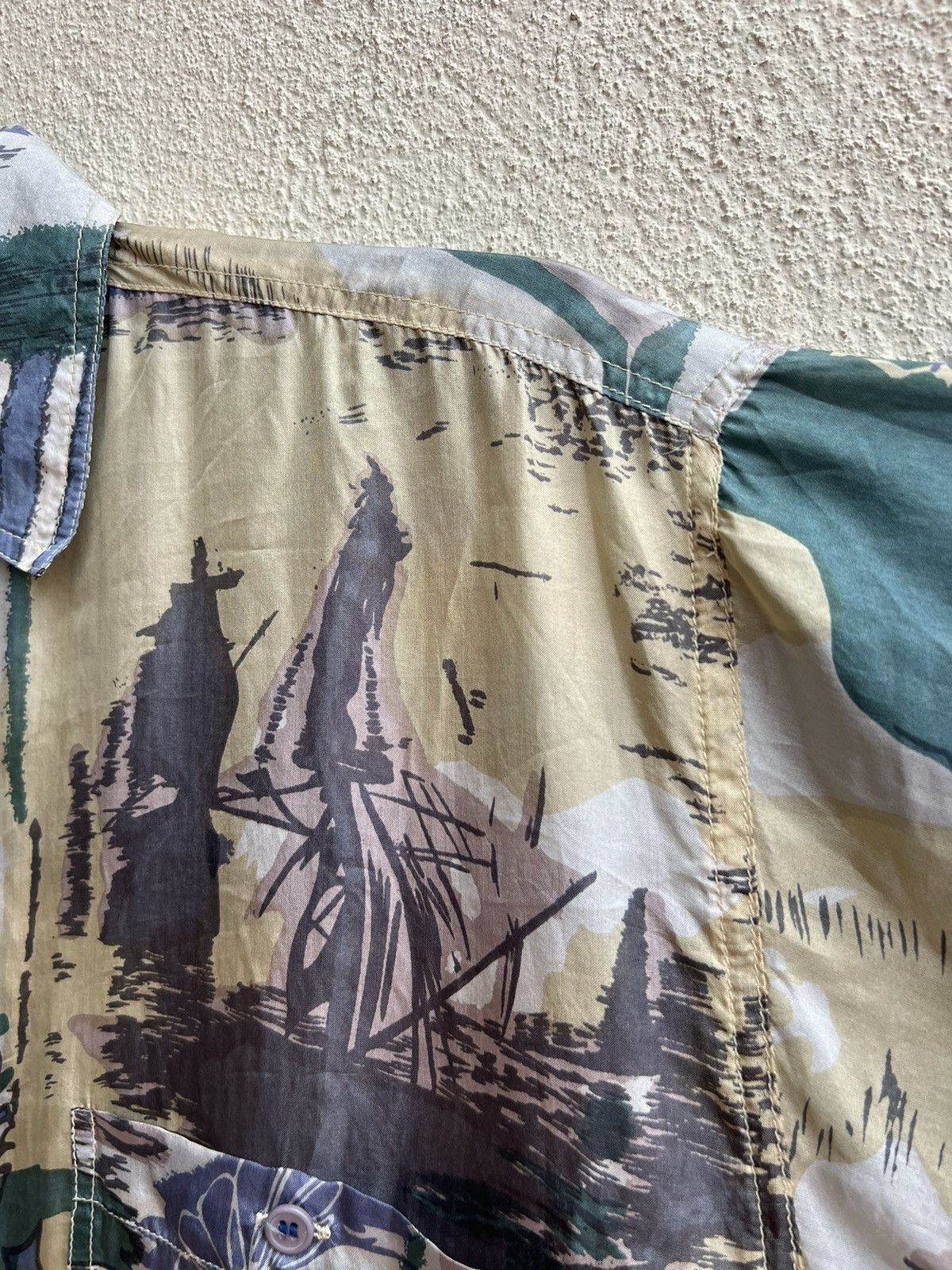 Vintage RARE! Vintage 90s PURE 100% Silk Oversized Hawaiian Shirt Size US M / EU 48-50 / 2 - 8 Thumbnail