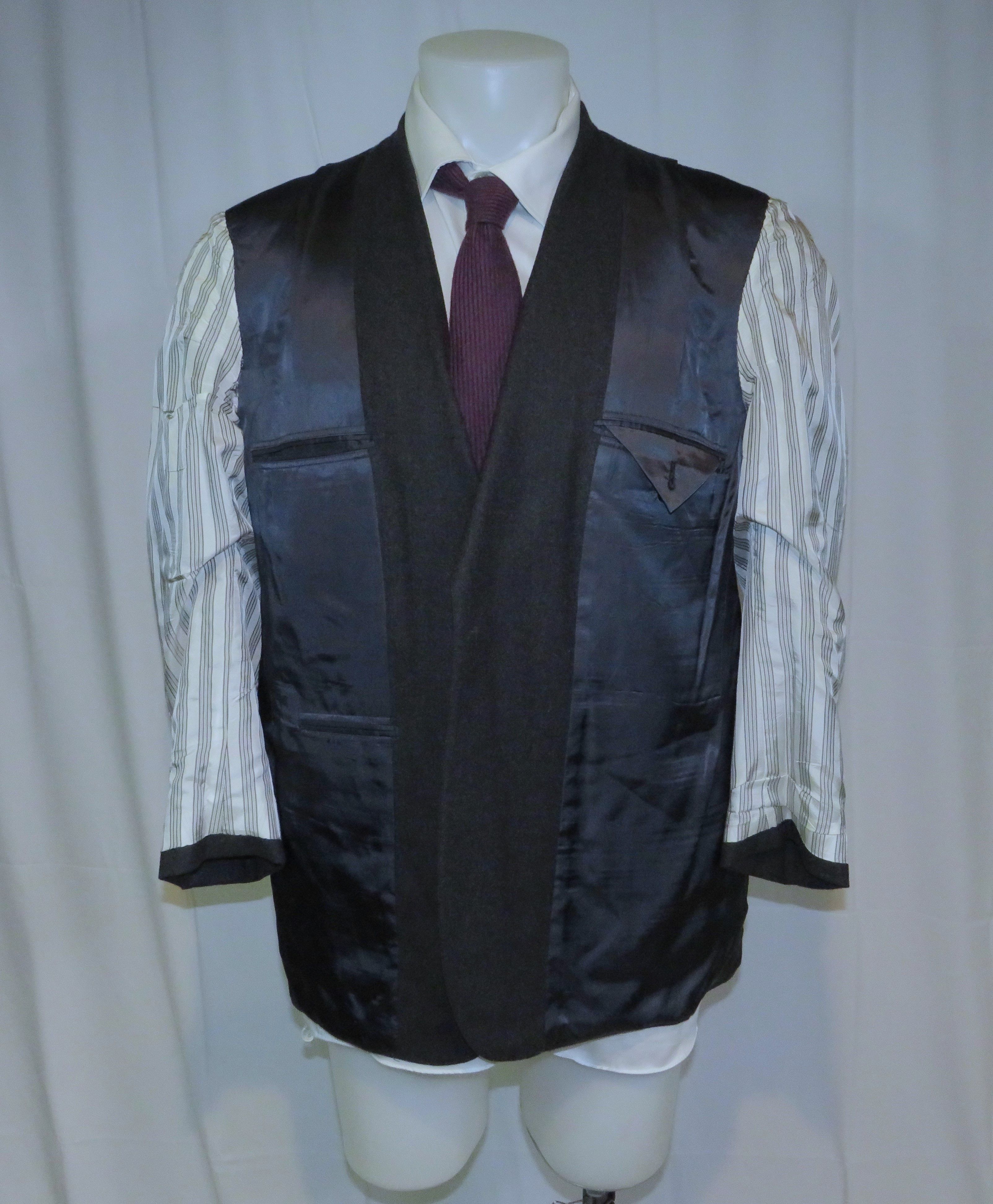 Brooks Brothers Golden Fleece Martin Greenfield Gray Flannel 3/2 Suit 42R Size 42R - 11 Thumbnail
