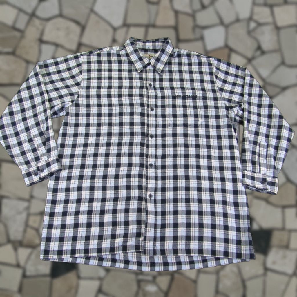 Southpole VINTAGE Southpole Shirt Mens XL Blue Plaid Flannel Button-Up 90s Y2K Classic Hip Hop Outdoor Easy Care Pockets Mens Size US XL / EU 56 / 4 - 1 Thumbnail
