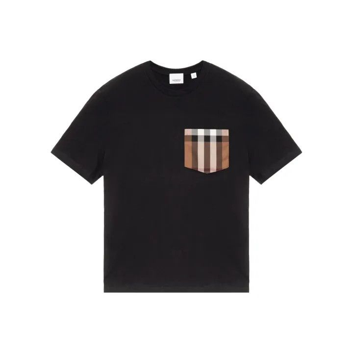 Burberry Burberry Plaid Pocket Loose Fit T-Shirt 0079 Size S / US 4 / IT 40 - 1 Thumbnail
