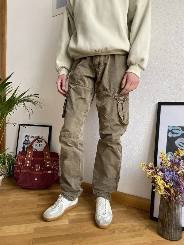 Japanese Brand Vntg Japanese Military Multi-pocket Cargo Pants Y2k slim fit Size US 34 / EU 50 - 3 Thumbnail