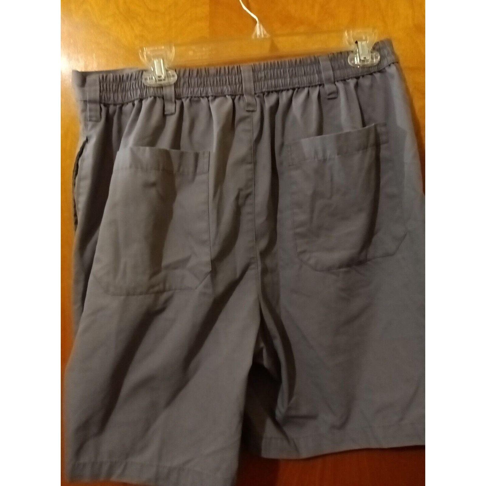 Haband Haband Grey Flat Front Men Solid Dress Shorts Size 36 #22k Size US 36 / EU 52 - 4 Thumbnail