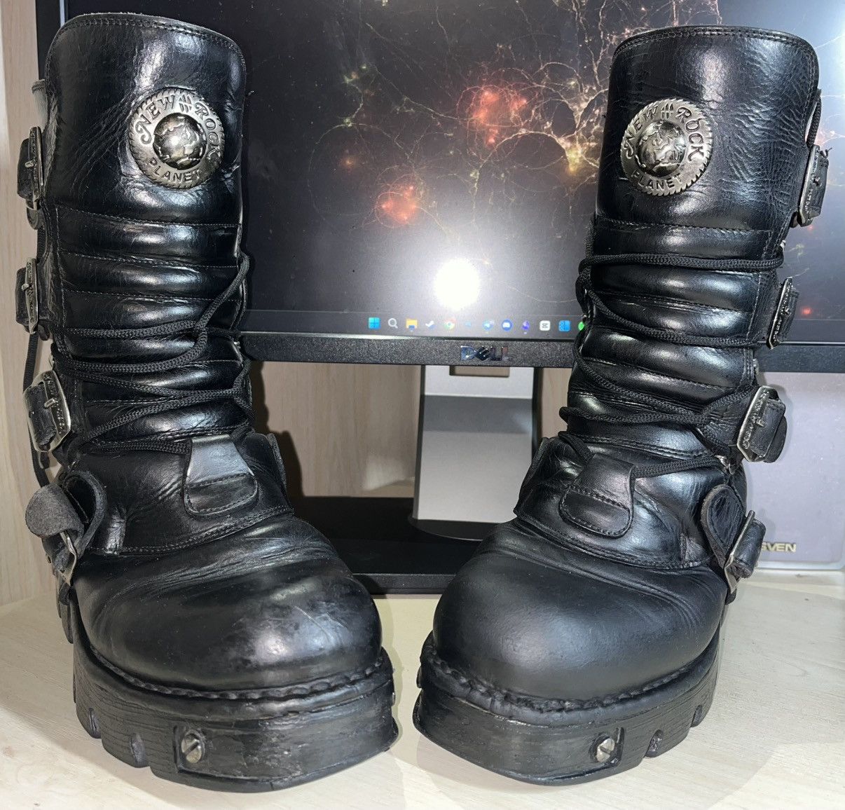 New Rock Vintage New Rock Reactor platform boots Tiger sole Size US 6.5 / EU 39-40 - 2 Thumbnail