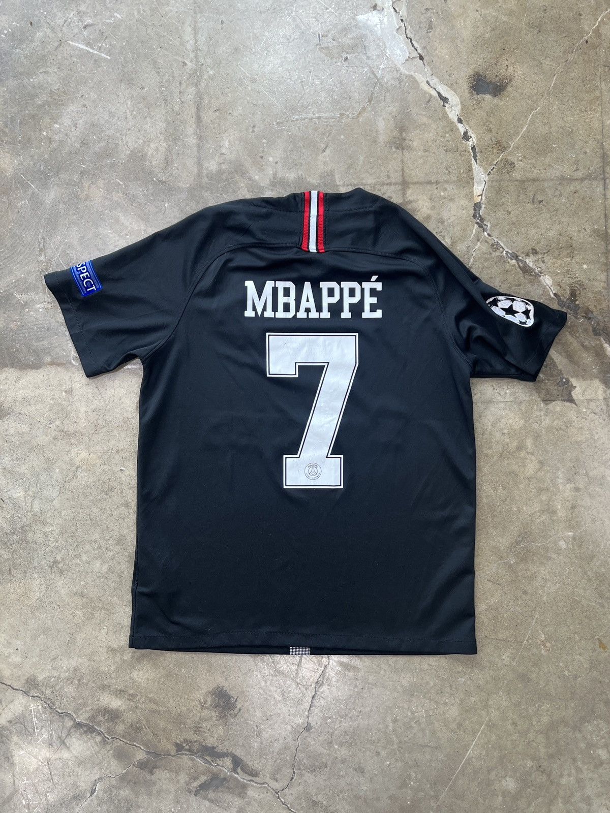 Other PSG Mbappe 7 Paris Fly Emirates Jumpman Jersey Large Size US L / EU 52-54 / 3 - 5 Thumbnail