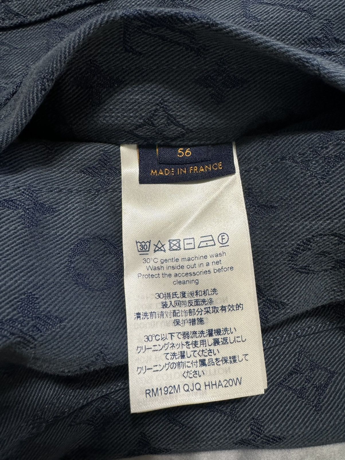 Louis Vuitton Louis Vuitton Blue Monogram Denim Jacket XL Size 56 Size US XL / EU 56 / 4 - 5 Thumbnail