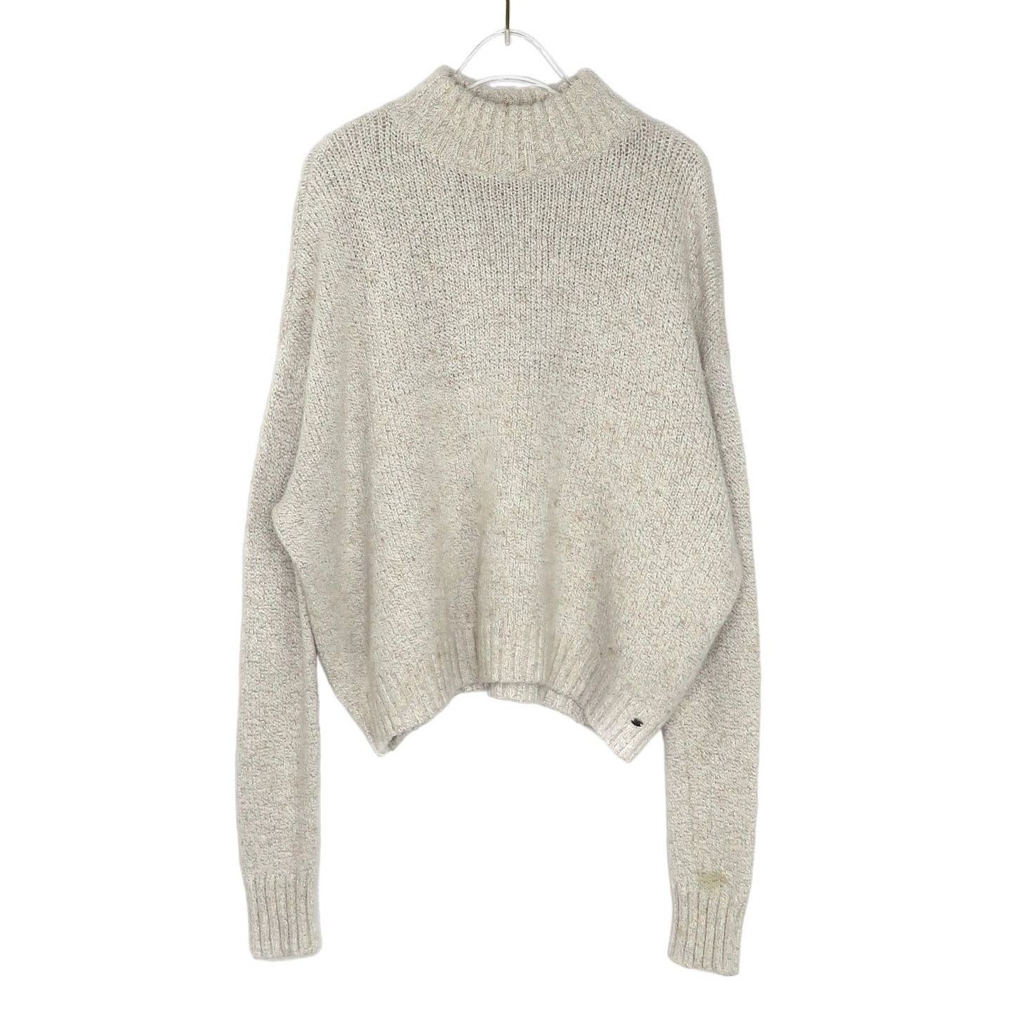 American Eagle Outfitters American Eagle Beige Turtleneck Sweater Medium Knit Cozycore Size M / US 6-8 / IT 42-44 - 2 Thumbnail