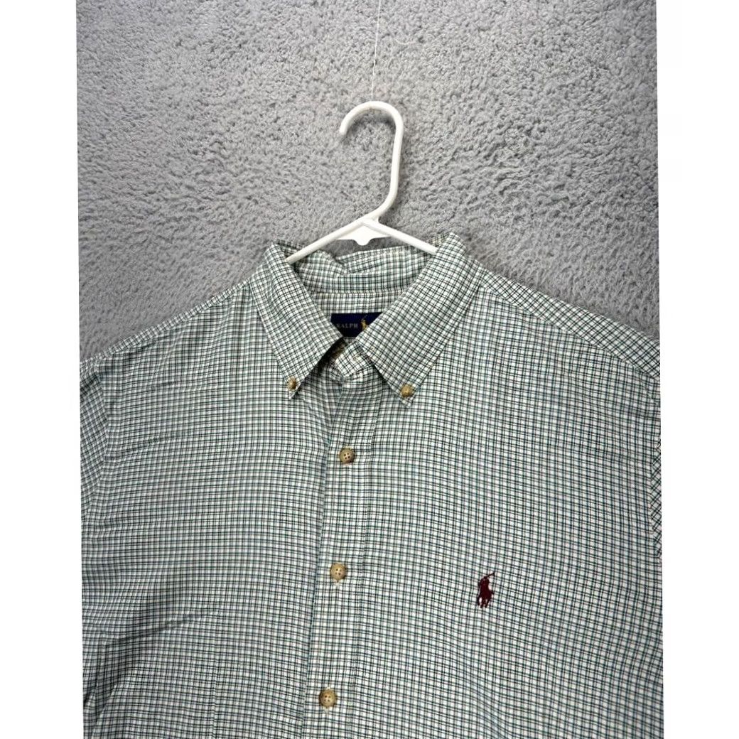 Ralph Lauren Ralph Lauren Shirt Mens Large Teal Checkered Plaid Pony Button Down Long Sleeve Size US L / EU 52-54 / 3 - 4 Thumbnail