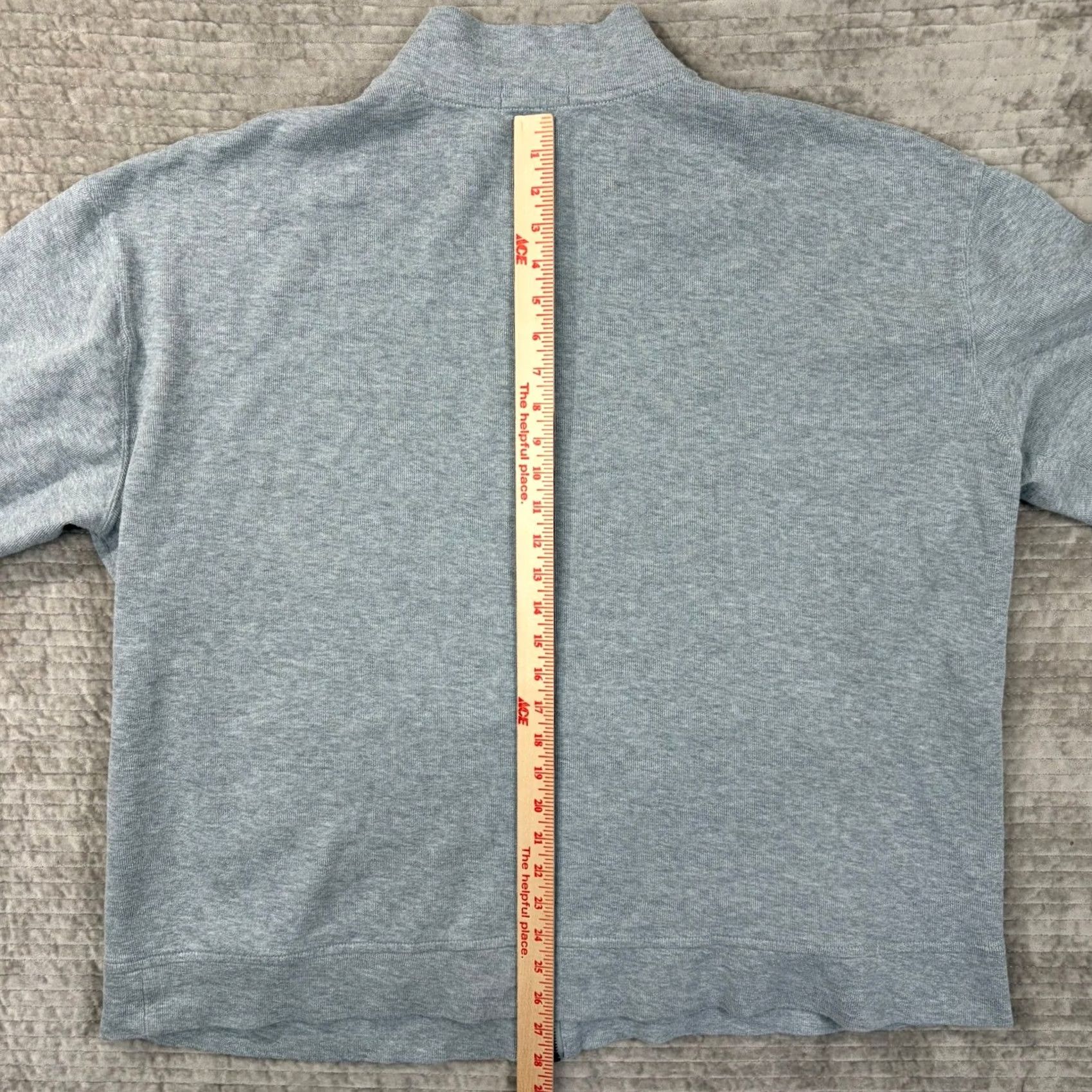 Polo Ralph Lauren Polo Ralph Lauren Jacket Mens Big 2X Gray Estate Rib Full Zip 2XB Tall Cotton Mock Size US XXL / EU 58 / 5 - 3 Thumbnail