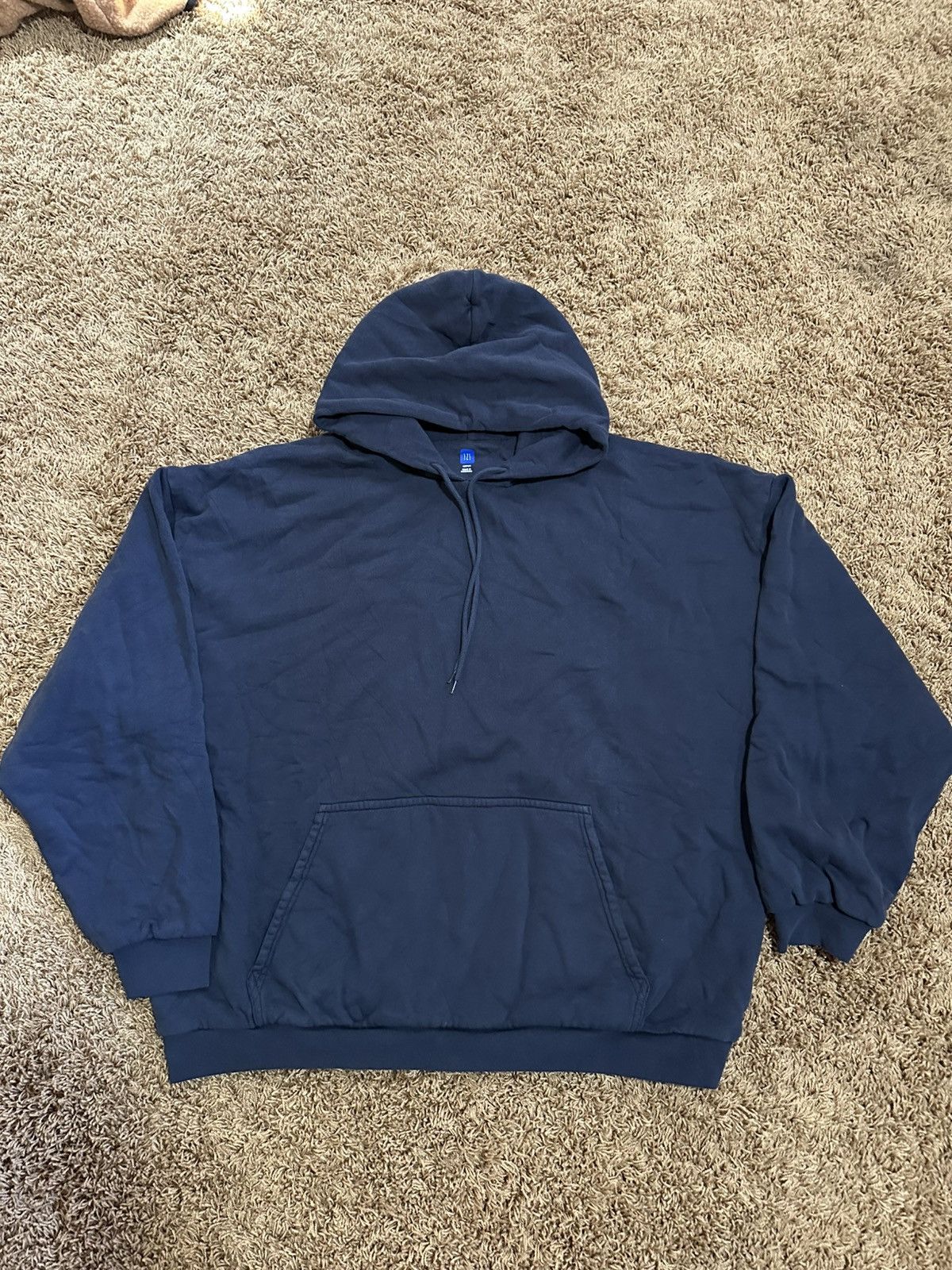 Yeezy Gap Blue Hoodie | Grailed
