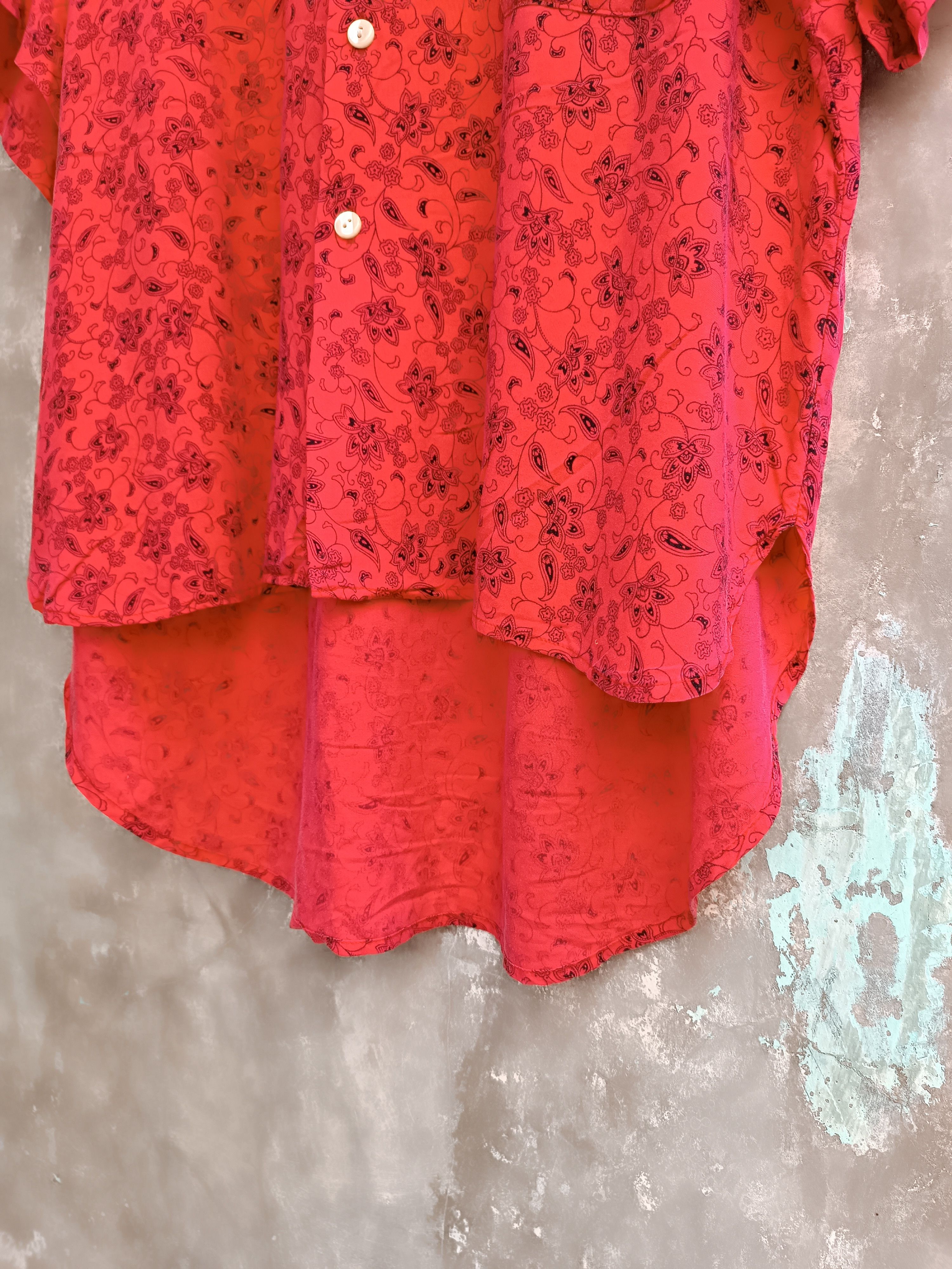 Japanese Brand SILK ROAD HOMME PAISLEY RAYON SHIRT Size US XL / EU 56 / 4 - 3 Thumbnail