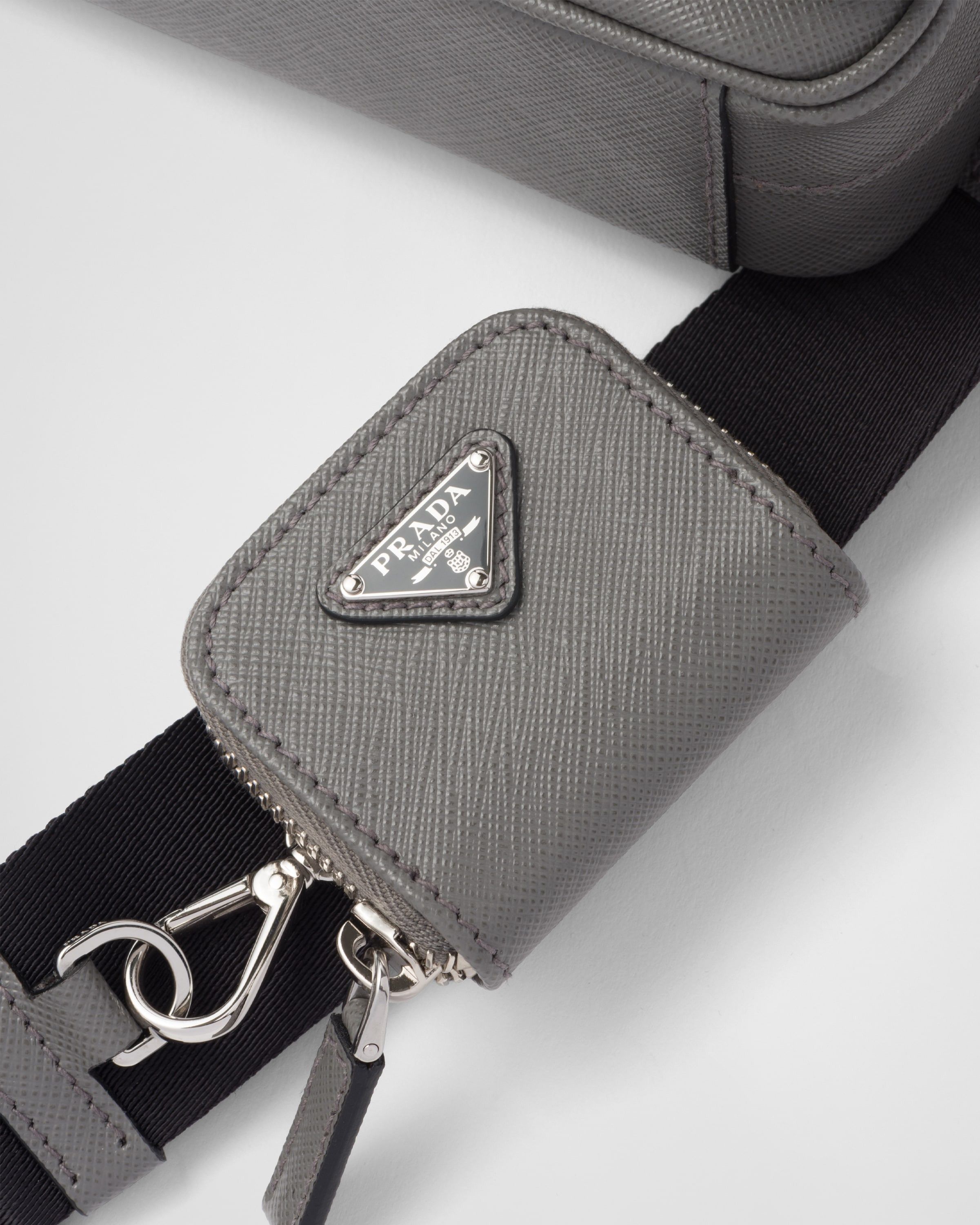 Prada o1bcso1str1025 Size: OS / Saffiano Shoulder Bag in Grey Size ONE SIZE - 7 Thumbnail