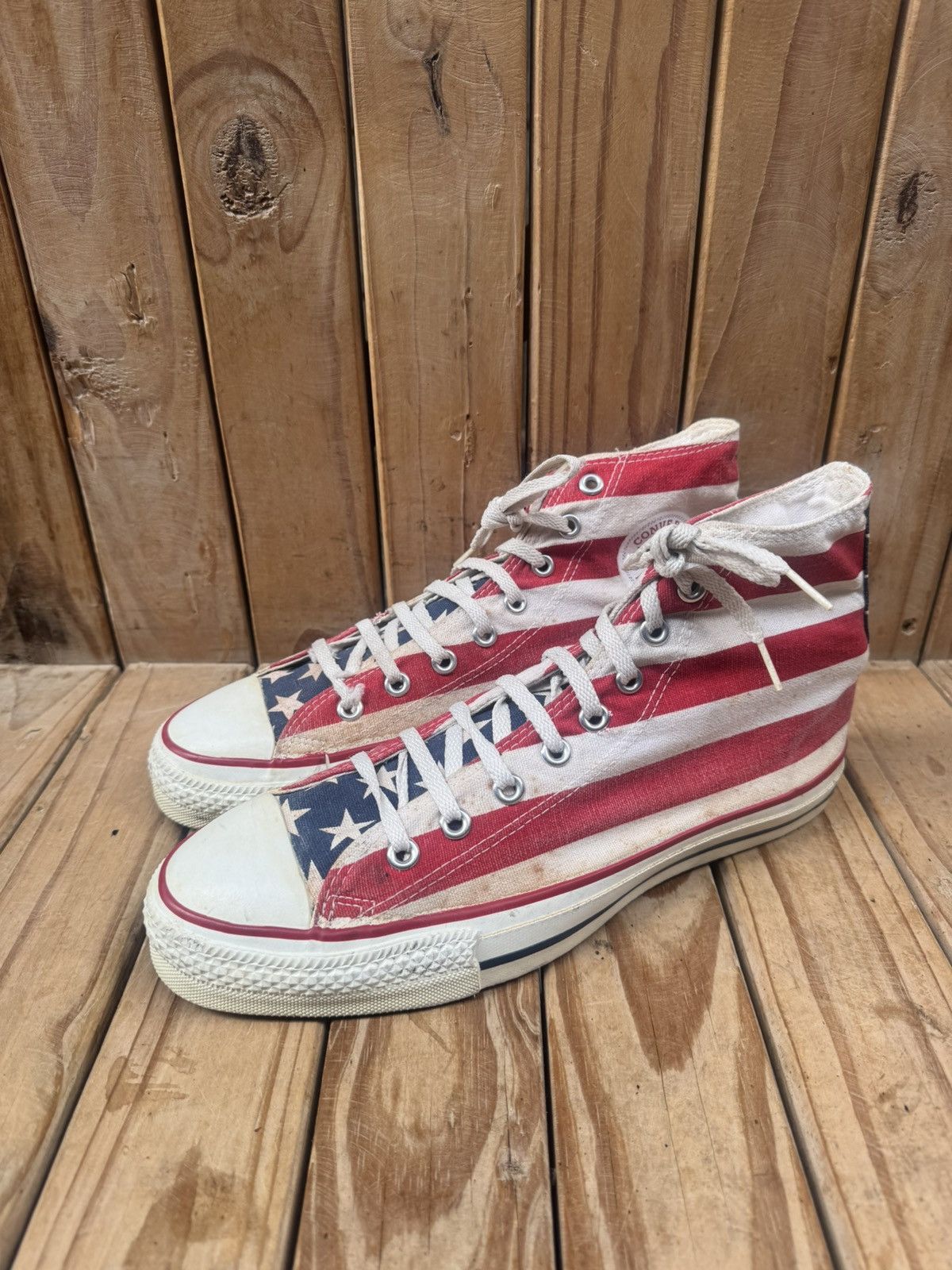 Converse Rare converse all star American flag Converse made in USA 10 Size US 10 / EU 43 - 5 Thumbnail