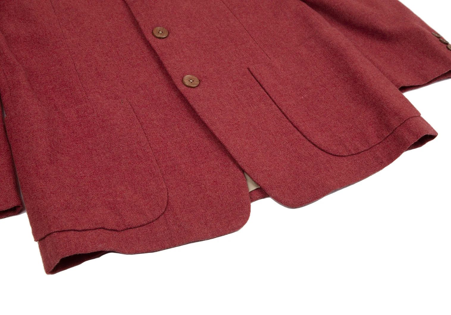 Yohji Yamamoto Yohji Yamamoto Wood Button Wool Jacket Size US M / EU 48-50 / 2 - 7 Thumbnail