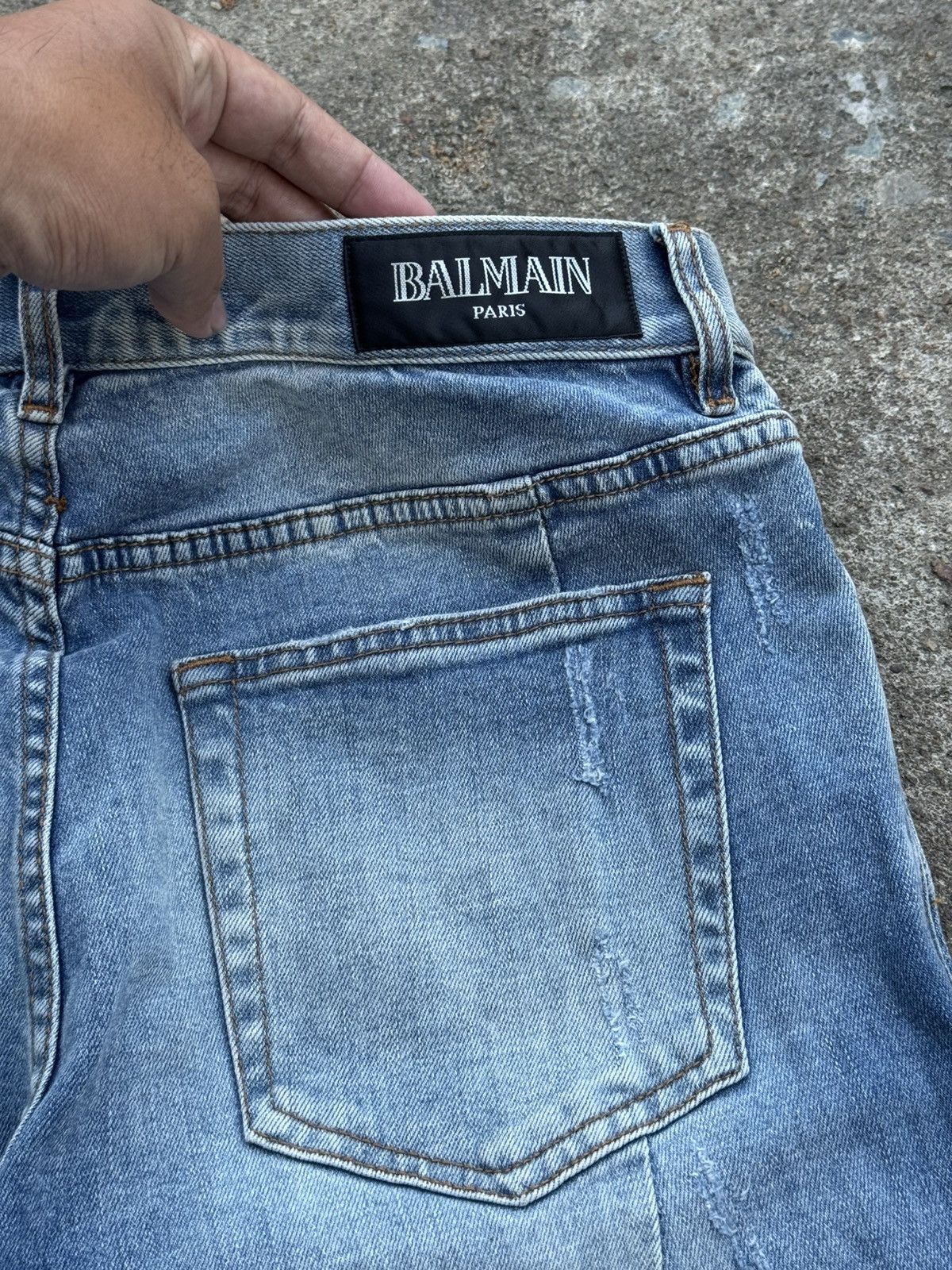 Balmain Balmain Distressed Decarnin Era Jeans Size US 32 / EU 48 - 6 Thumbnail