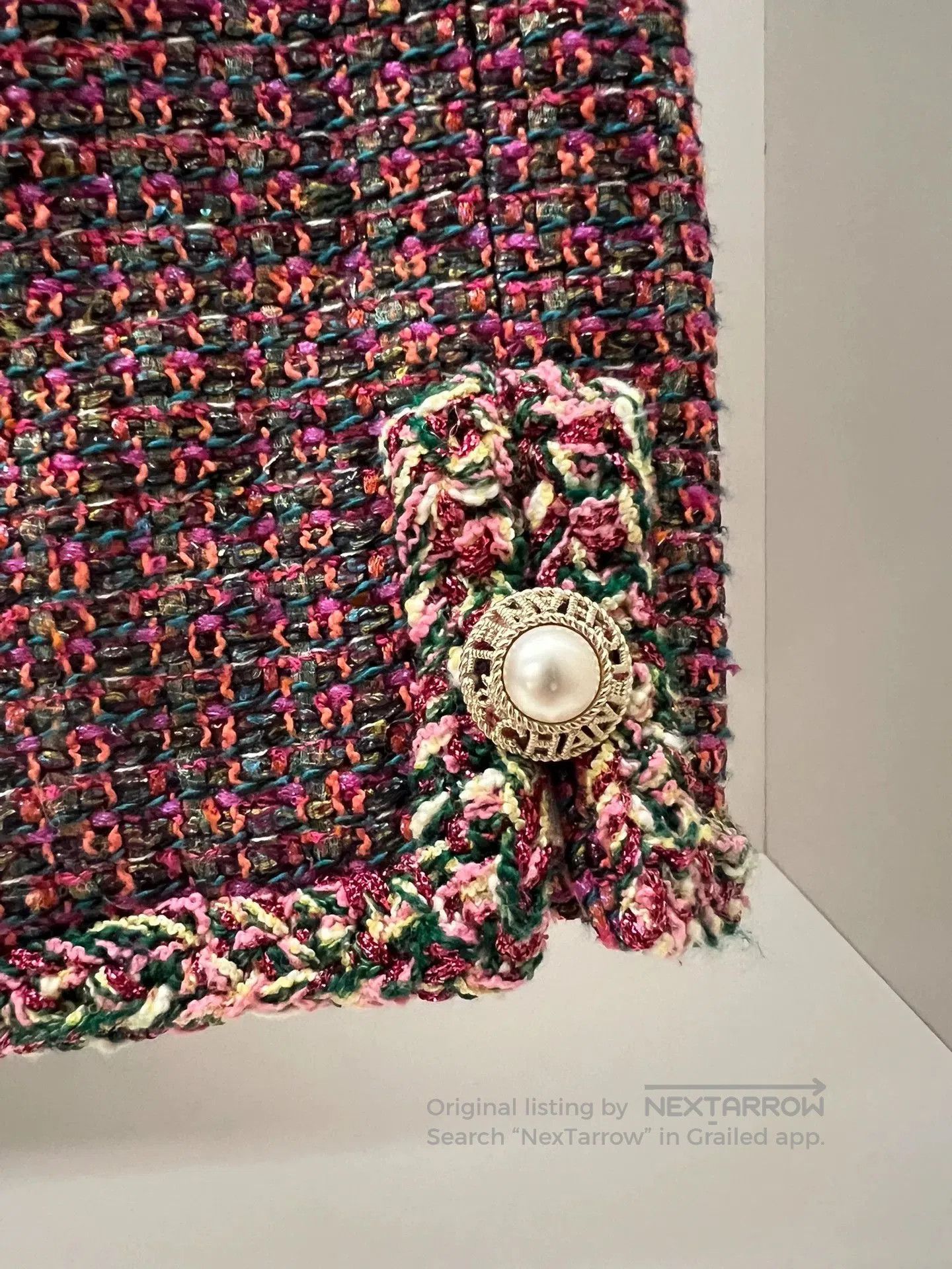 Chanel Chanel 19P Rose Short Jacket 34. Size US XS / EU 42 / 0 - 2 Thumbnail