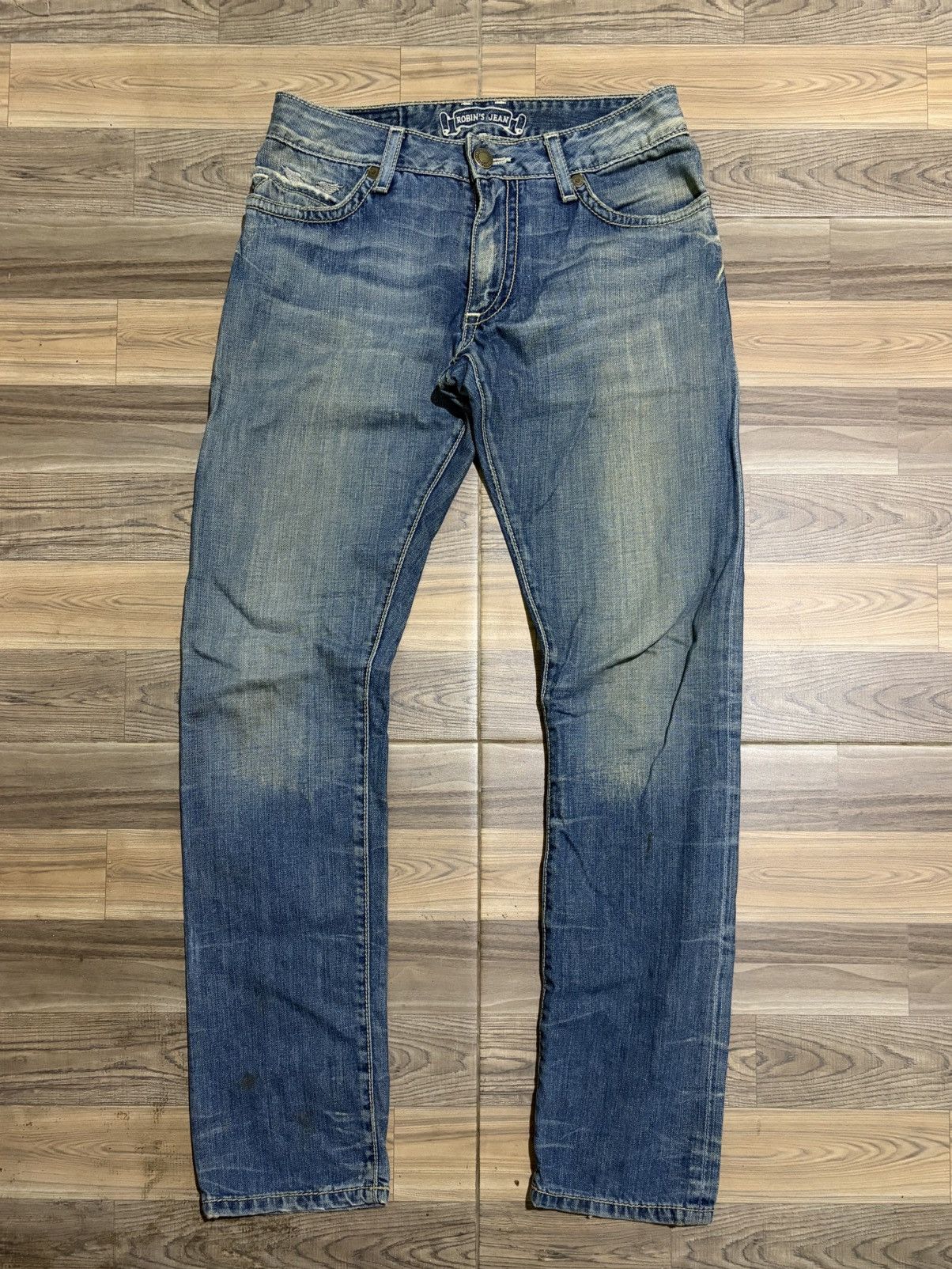 Robins Jeans ROBINS JEAN SKULL PUNK STUDDED ROCK AND ROLL JEANS SIZE 29 Size US 29 - 9 Thumbnail