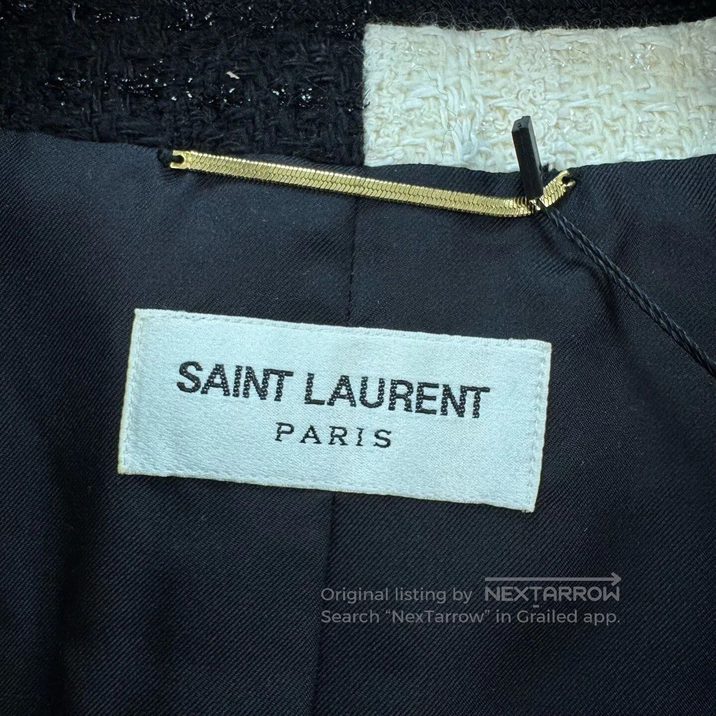 Saint Laurent Paris black and white tweed Saint Laurent jacket. Size M / US 6-8 / IT 42-44 - 5 Thumbnail