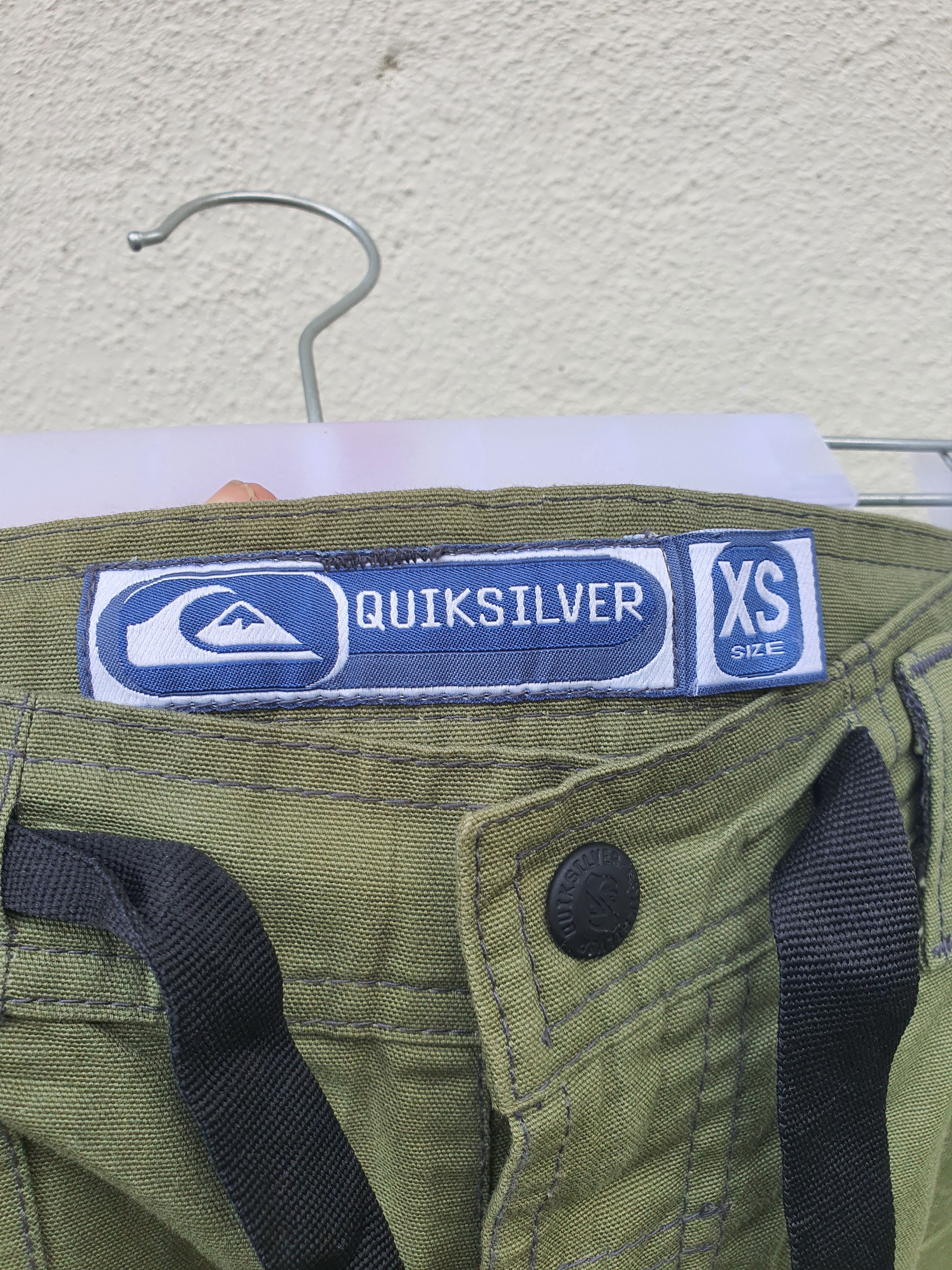 Quiksilver × Vintage 🔥 Vintage 90s QUIKSILVER Olive Green Sun Faded Pants Size US 34 / EU 50 - 8 Thumbnail