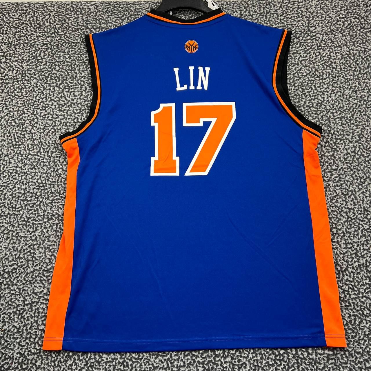 Adidas New York Knicks Lin #17 Jersey Shirt Men Adidas New XL Size US XL / EU 56 / 4 - 2 Thumbnail