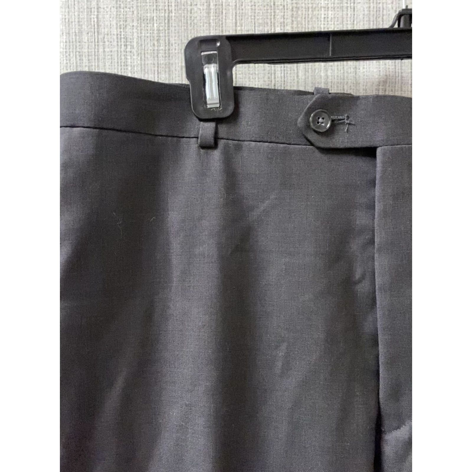 Alfani Alfani Dress Pants Mens Wool/ Polyester Blend Grey Size 36 R36 NWT Pants Men Regular Inseam 36 Gray No. Size US 36 / EU 52 - 3 Thumbnail