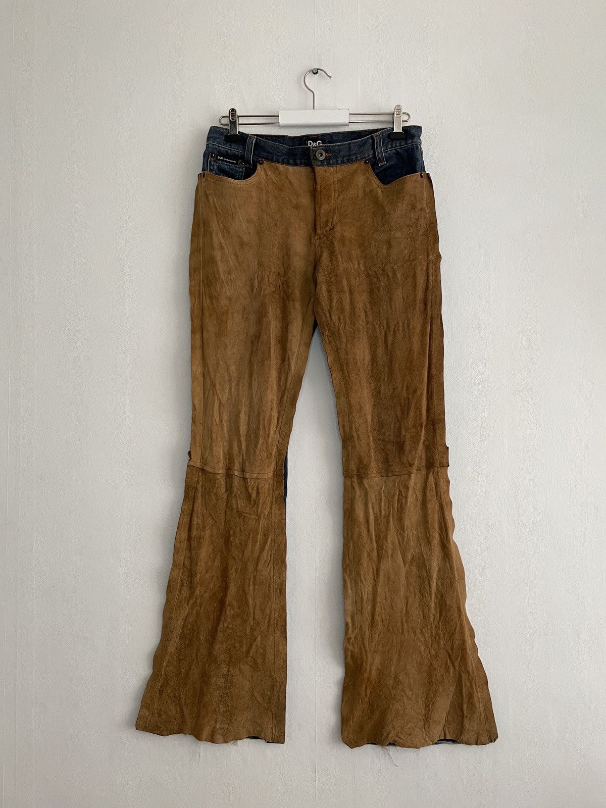 Dolce & Gabbana Dolce & Gabbana Suede Double-Sided Vintage Jeans Size 28" / US 6 / IT 42 - 1 Thumbnail