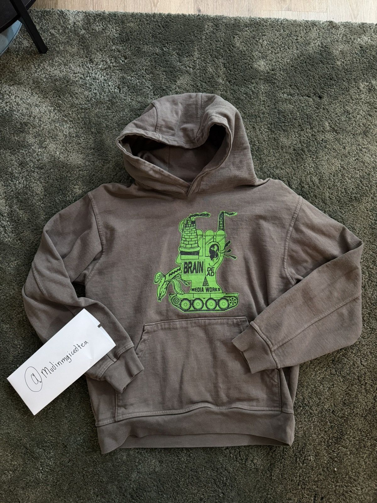 Brain Dead Brain Dead x NTS Radio “Ear Worms Only” Hoodie size L