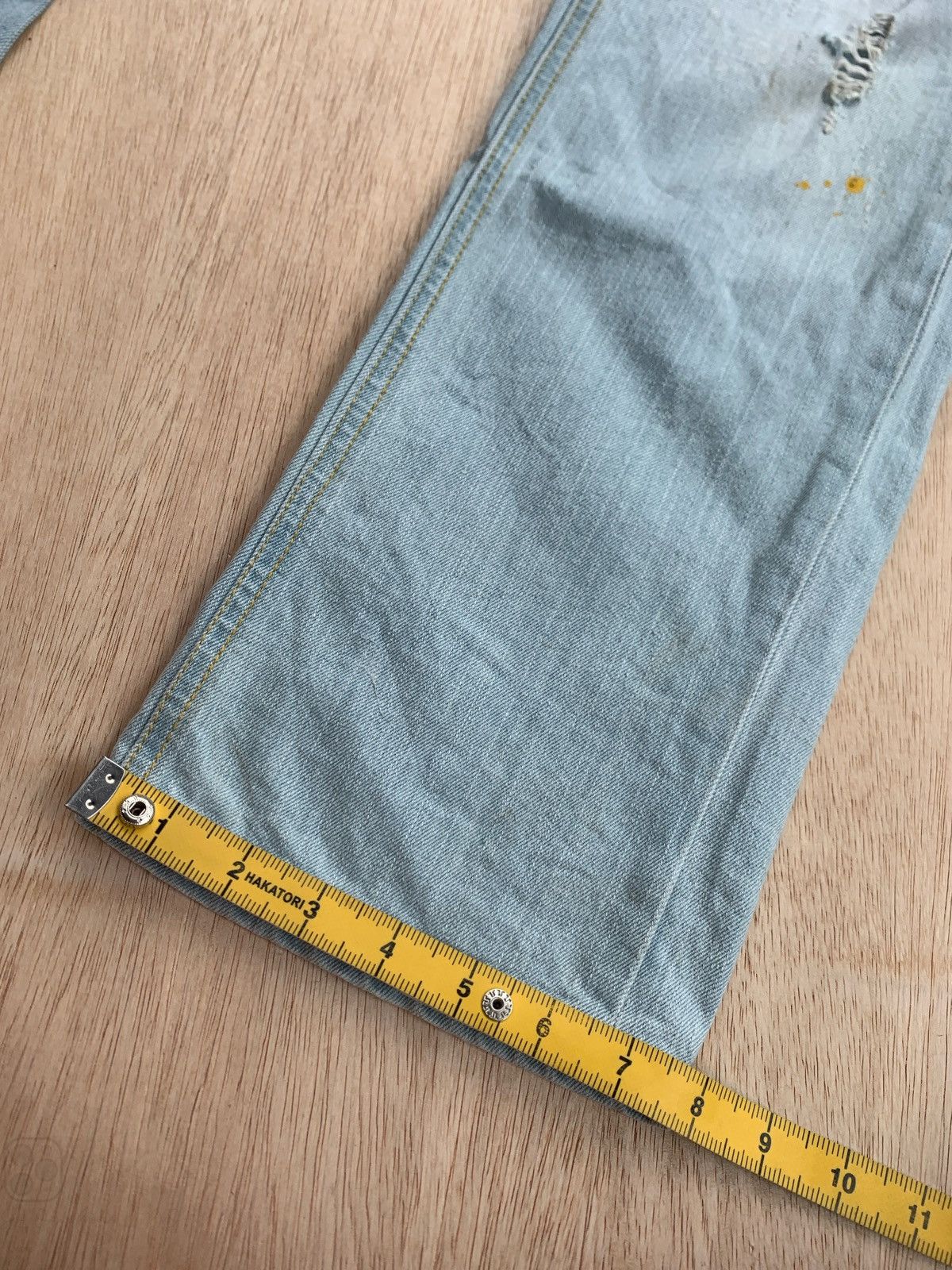 Issey Miyake × Japanese Brand × Tete Homme Tete Homme Distressed Denim Jeans Size US 33 - 14 Thumbnail
