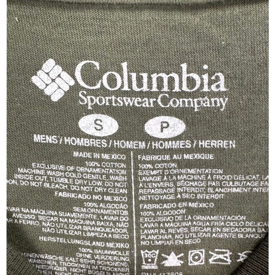 Vintage Columbia T-Shirt Mens Small Green PHG Graphic Print Crew Neck Short Sleeve Outdoor 100% Cotton New Size US S / EU 44-46 / 1 - 3 Thumbnail