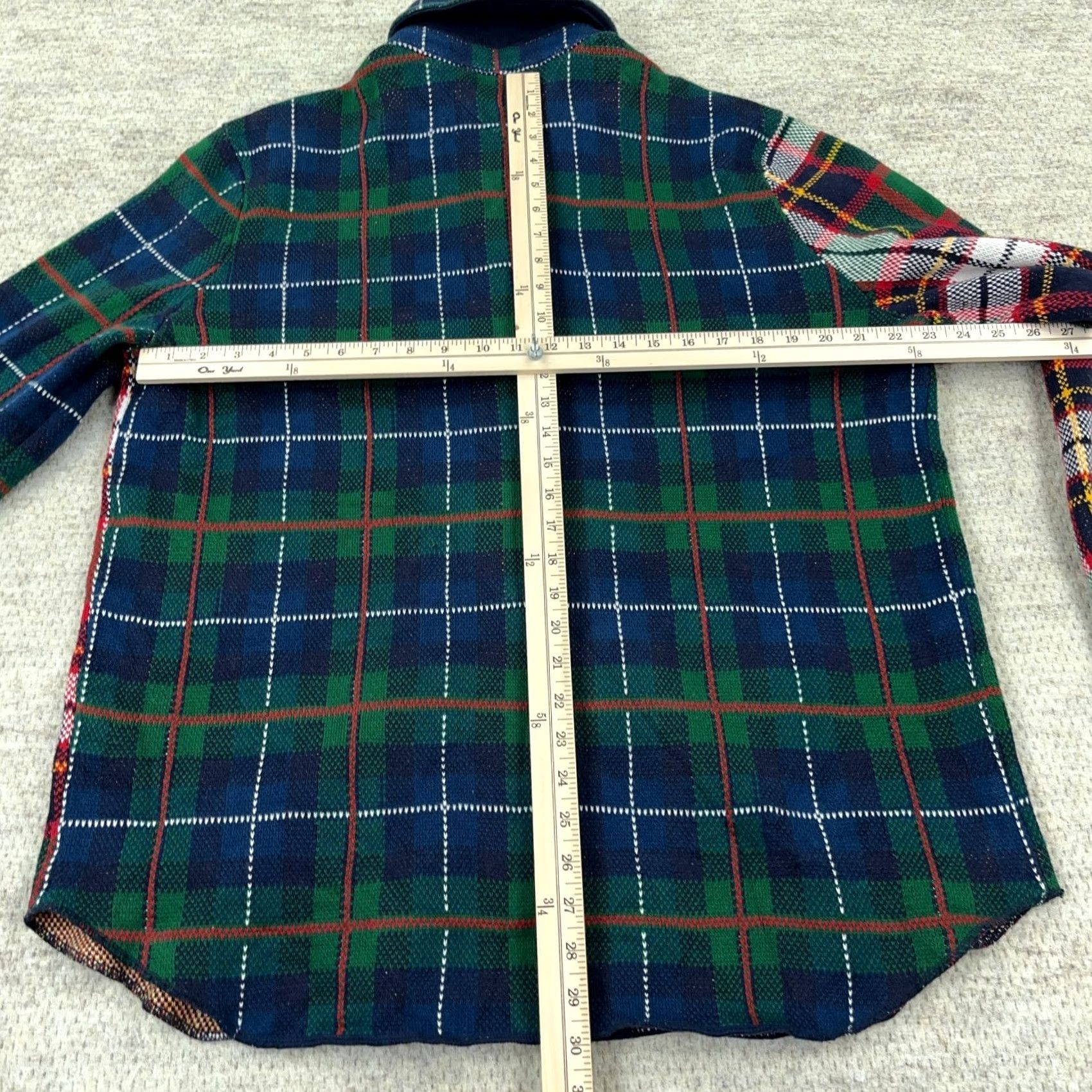Tommy Hilfiger Tommy Hilfiger Shacket Men L Heavy Brushed Flannel Shirt Jacket Patchwork Plaid Button-Up Multicolor Casual Size US L / EU 52-54 / 3 - 6 Thumbnail