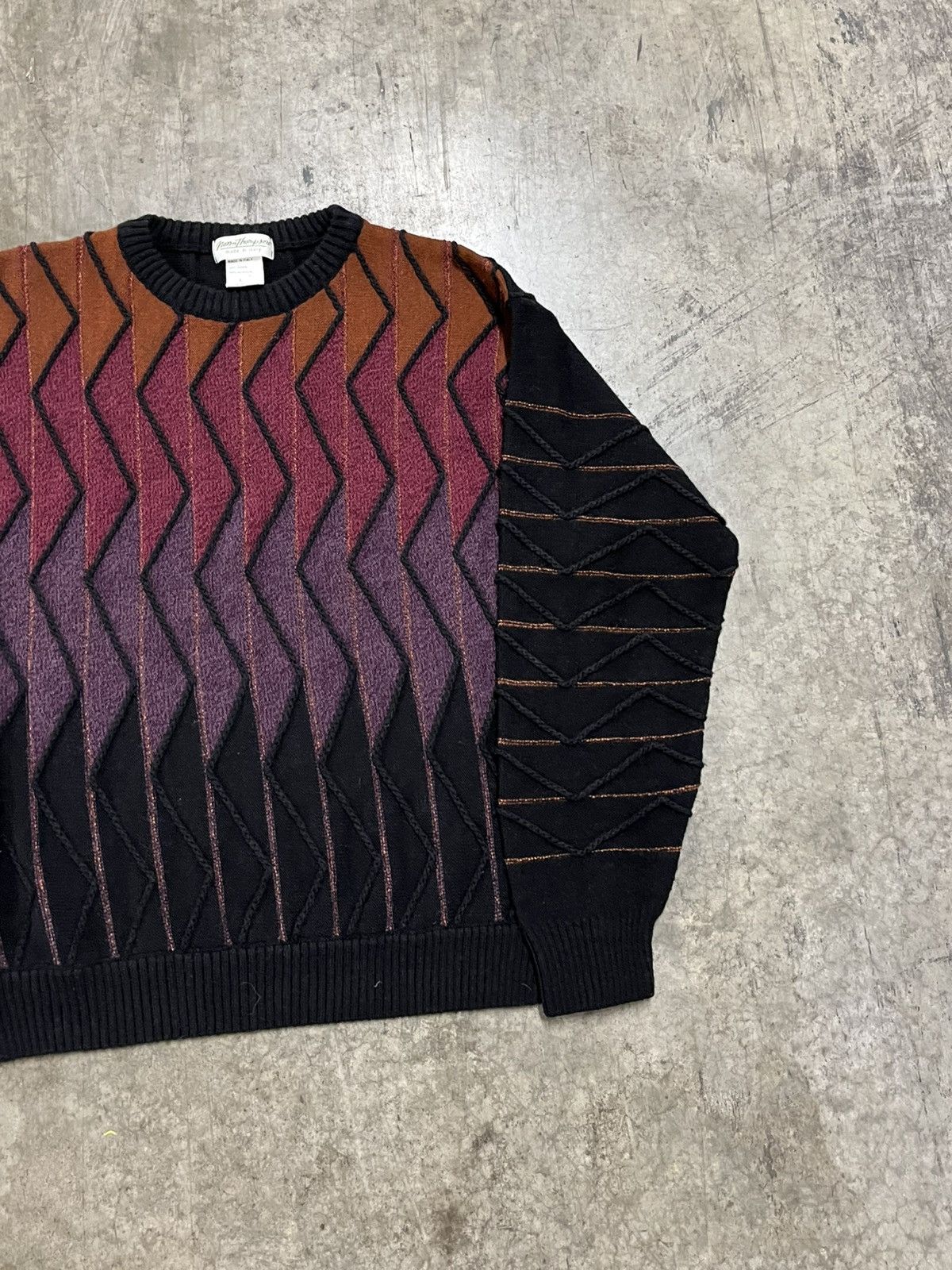 Coogi × Vintage Coogi style 3d textured knit streetwear hype rare wool Size US L / EU 52-54 / 3 - 4 Thumbnail