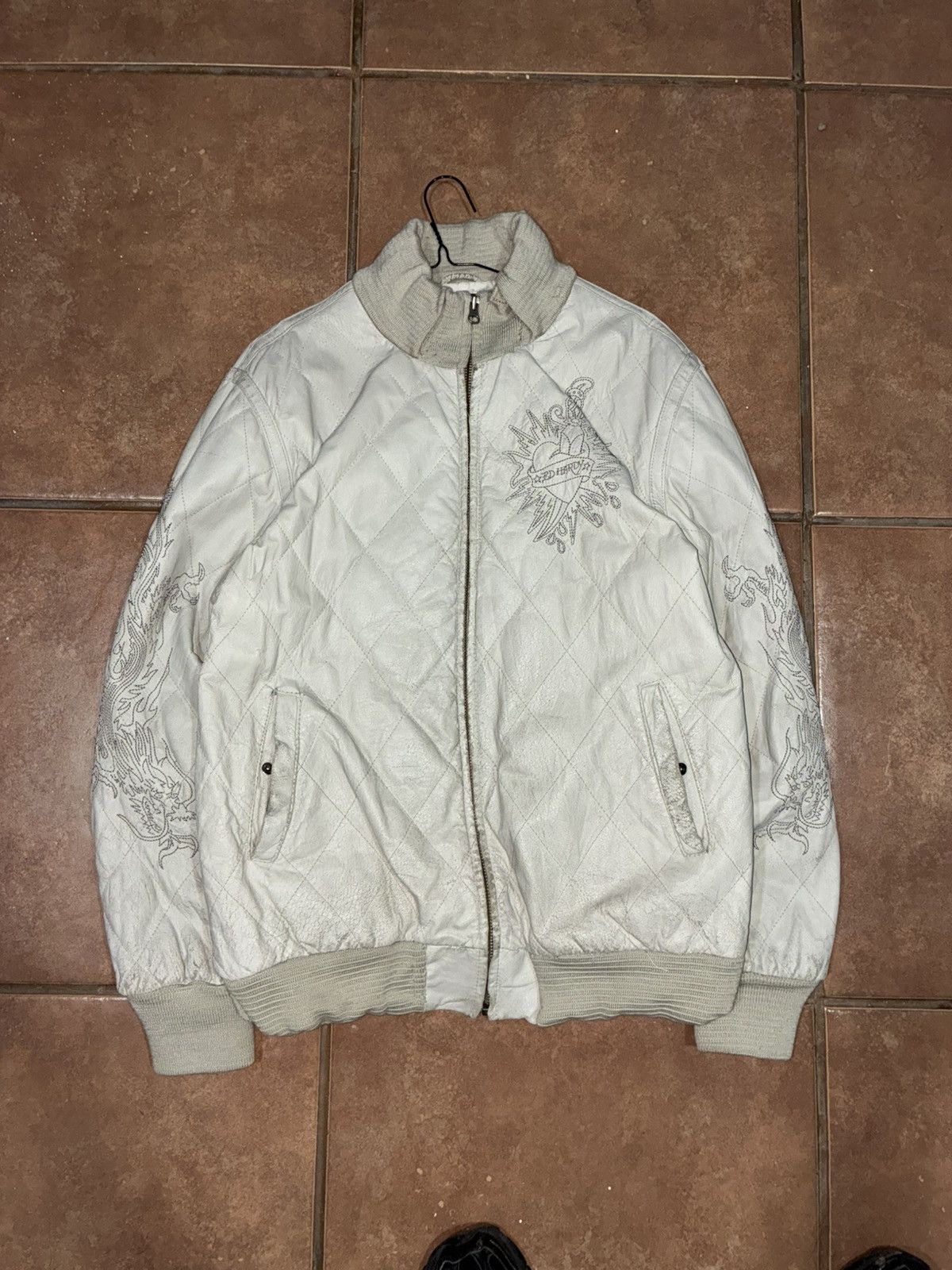 Ed Hardy Ed hardy dragon leather jacket Size US XL / EU 56 / 4 - 4 Thumbnail