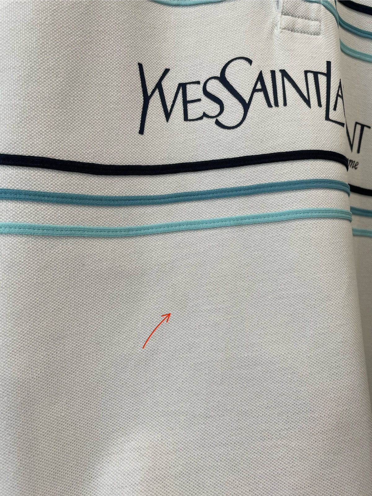 Yves Saint Laurent Yves Saint Laurent YSL Big Logo Polo T Shirt Vintage Tee Size US XL / EU 56 / 4 - 10 Thumbnail