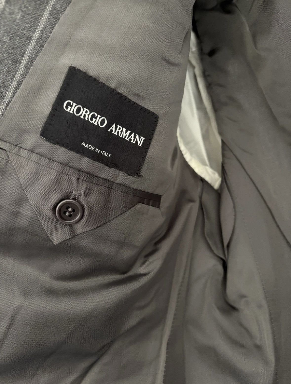 Giorgio Armani 2012 Giorgio Armani Black Label Suit Size 52 (42) Size 42R - 6 Thumbnail